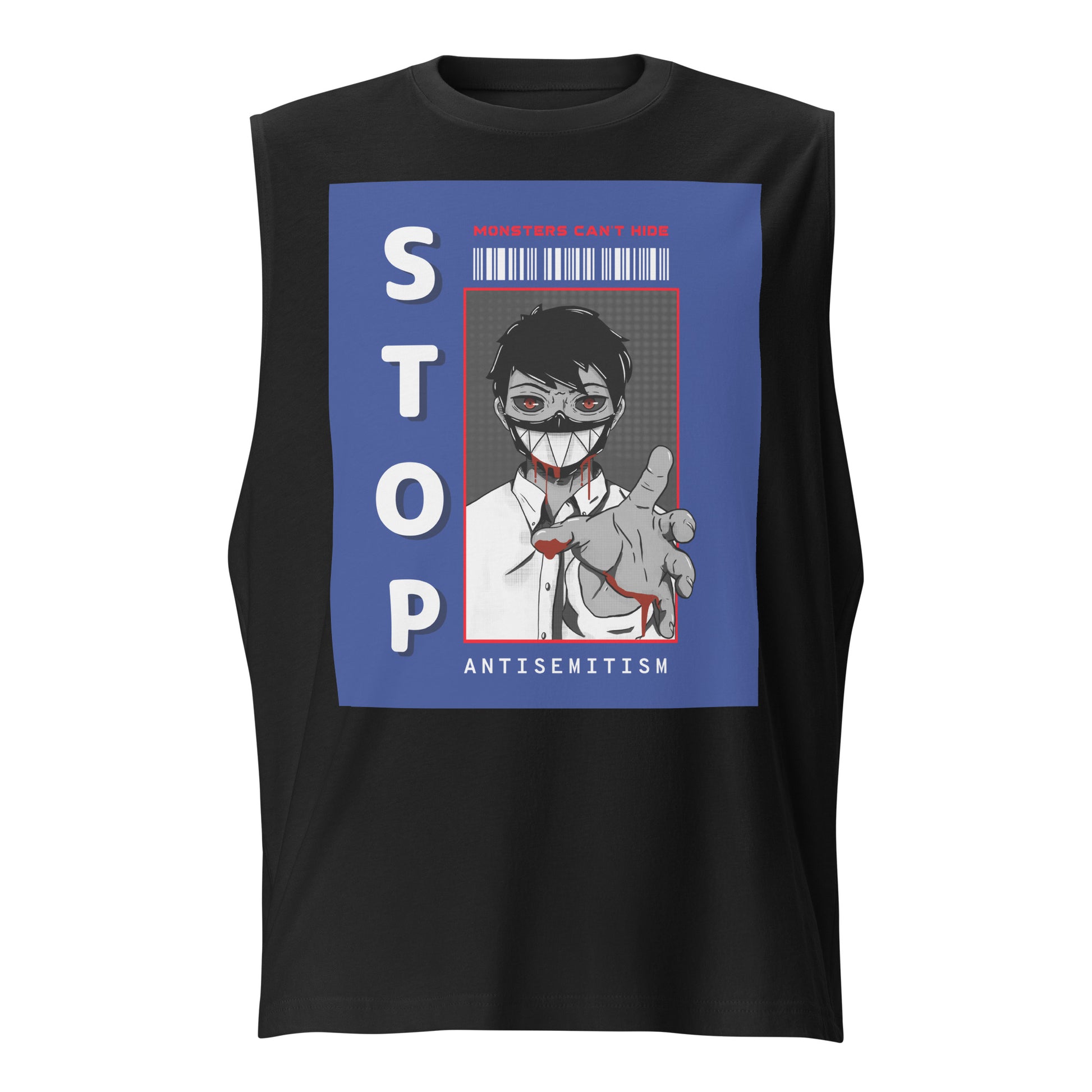 Monsters Can't Hide | Antisemitism | Unisex Muscle Tank Top Jouparty