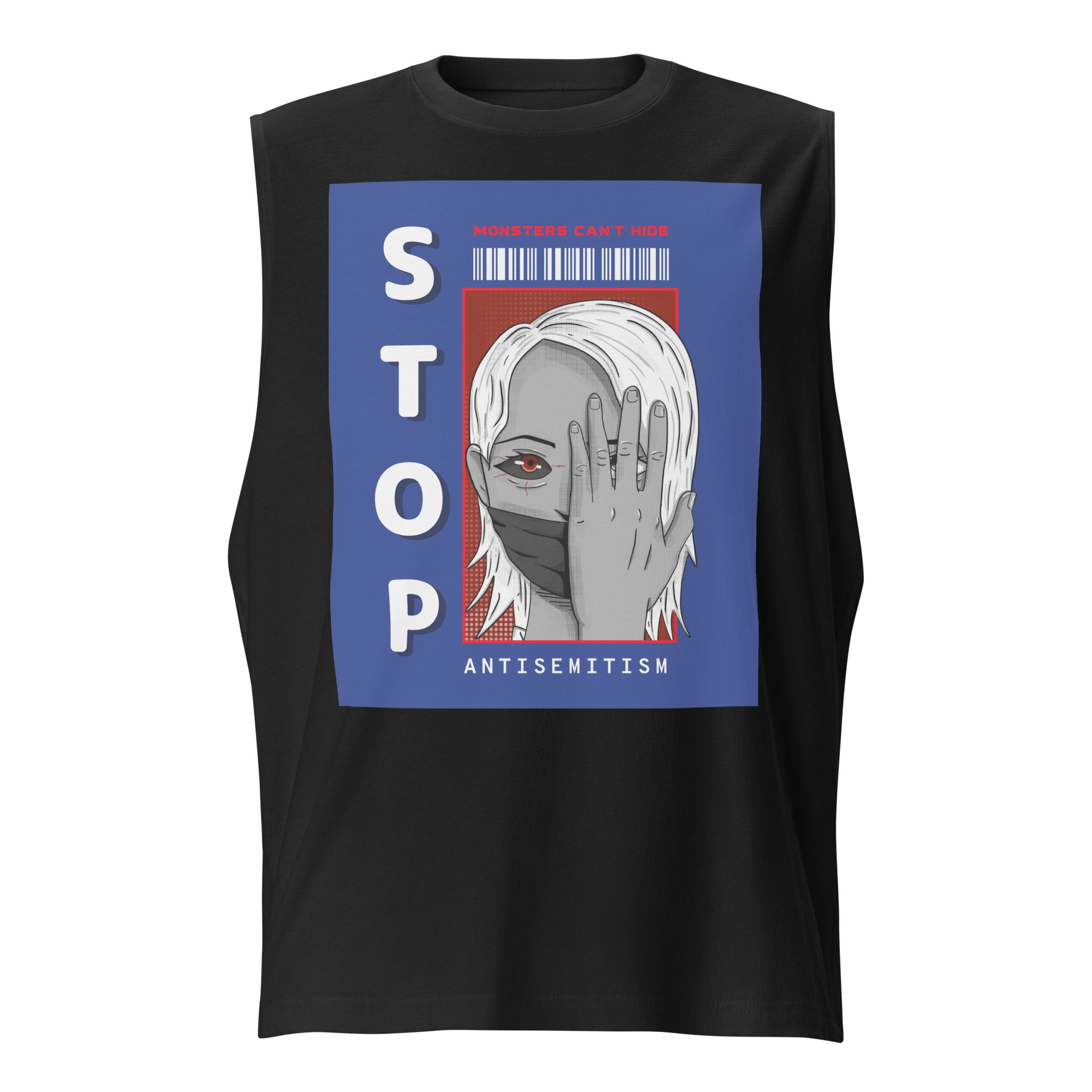 Monsters Can't Hide | Antisemitism | Unisex Muscle Tank Top Jouparty