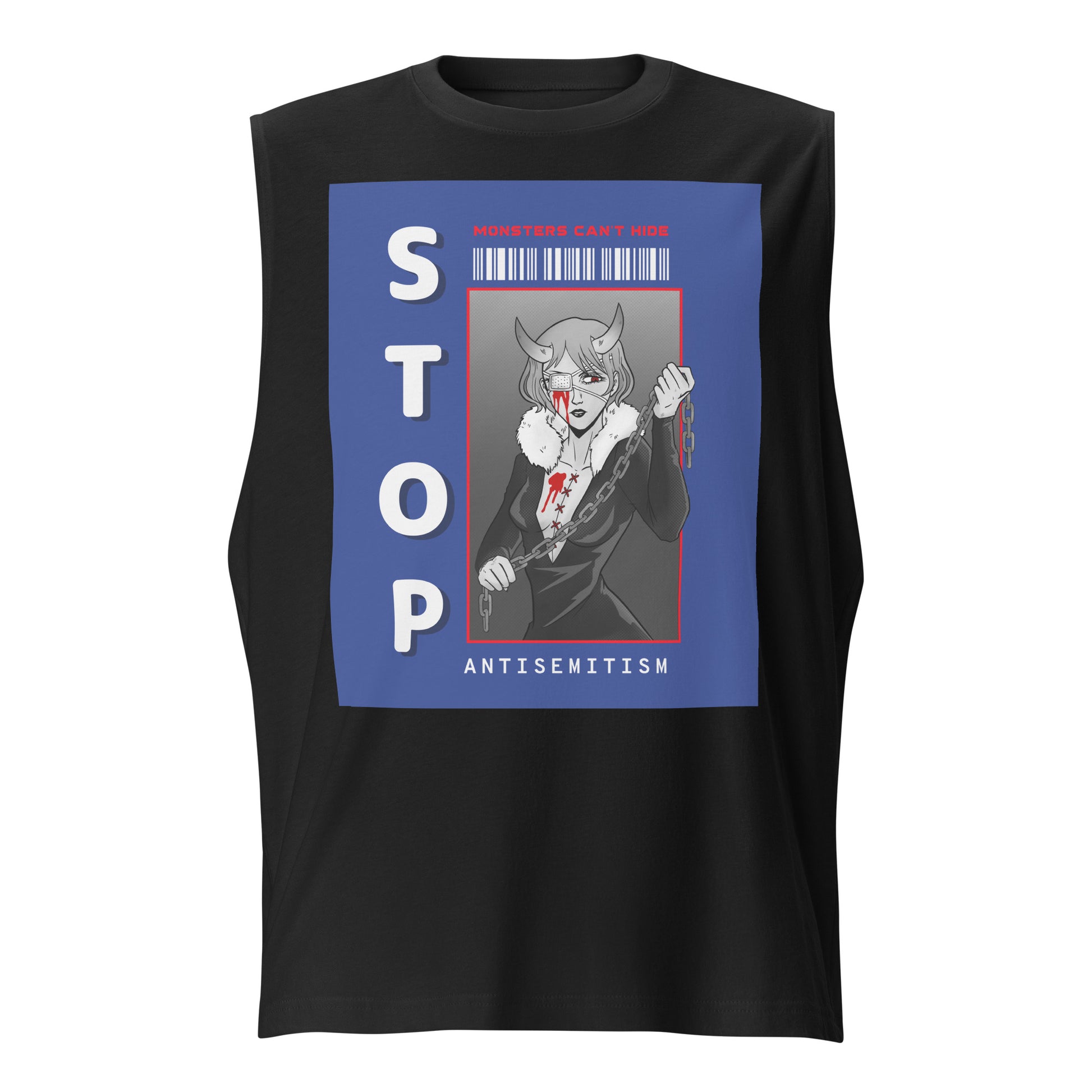 Monsters Can't Hide | Antisemitism | Unisex Muscle Tank Top
