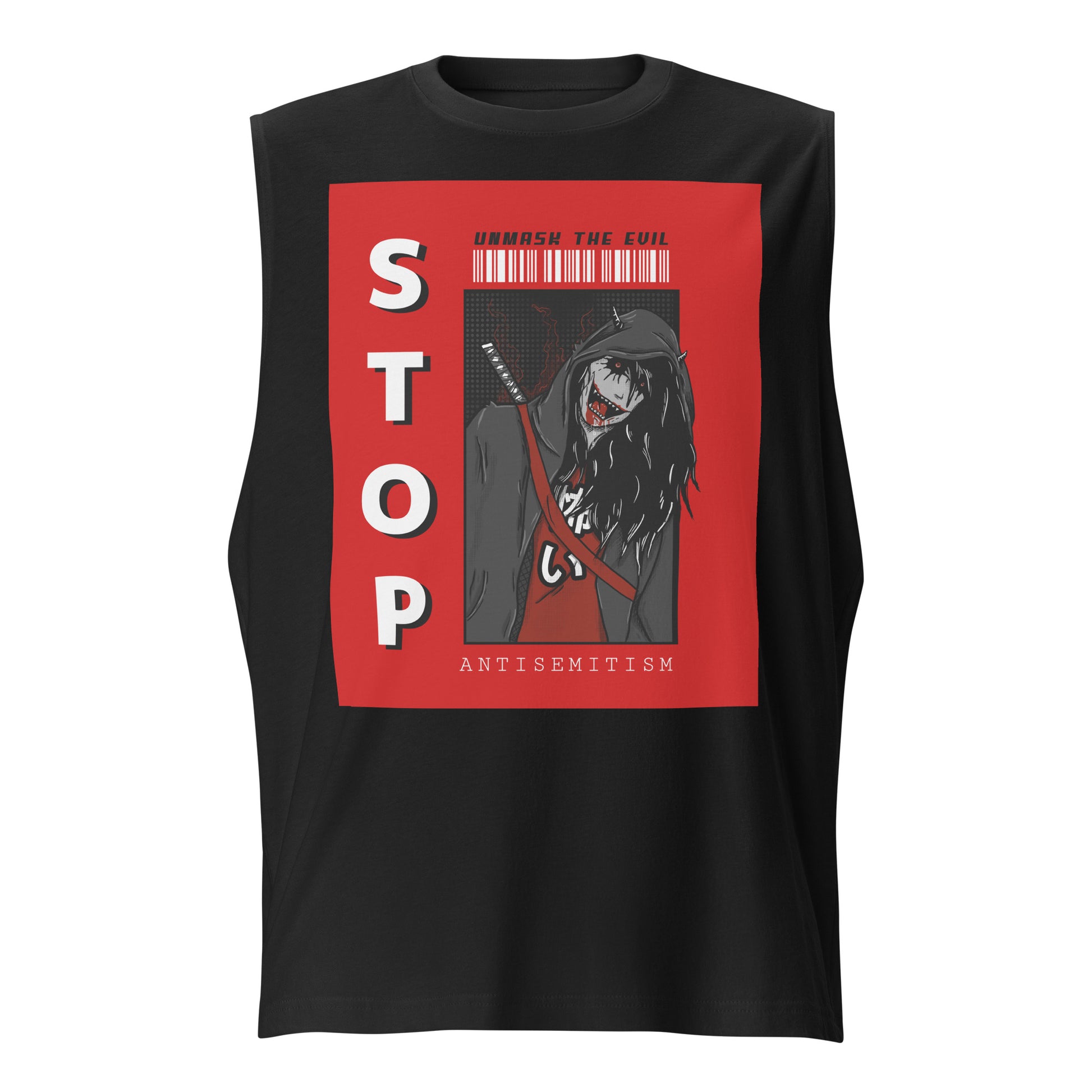 Unmask Evil | Antisemitism | Unisex Muscle Tank Top