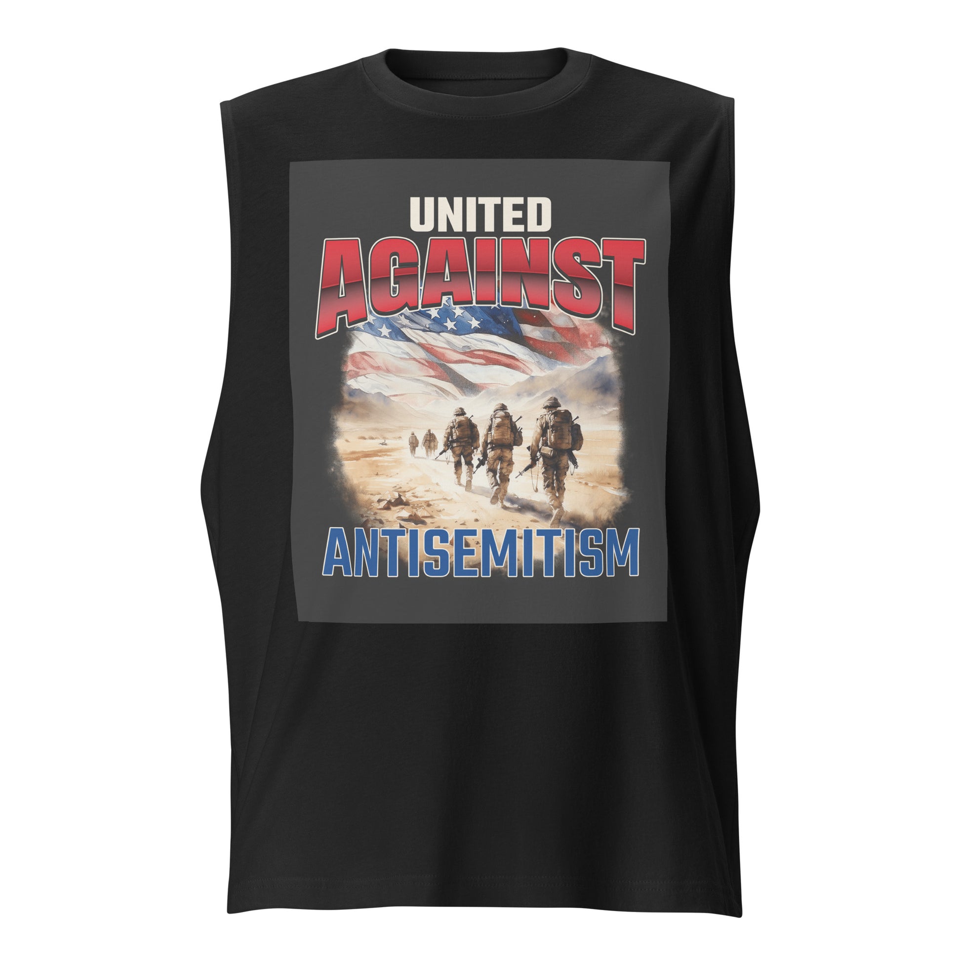 USA Edition | United Against Antisemitism | Unisex Muscle Tank Top Jouparty