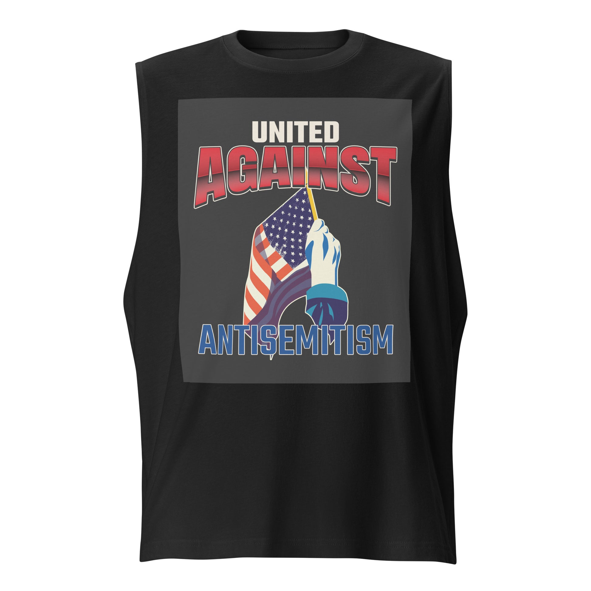 USA Edition | United Against Antisemitism | Unisex Muscle Tank Top