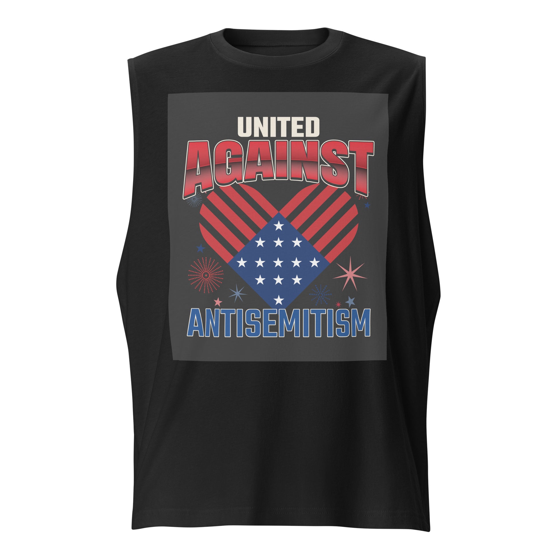 USA Edition | United Against Antisemitism | Unisex Muscle Tank Top Jouparty