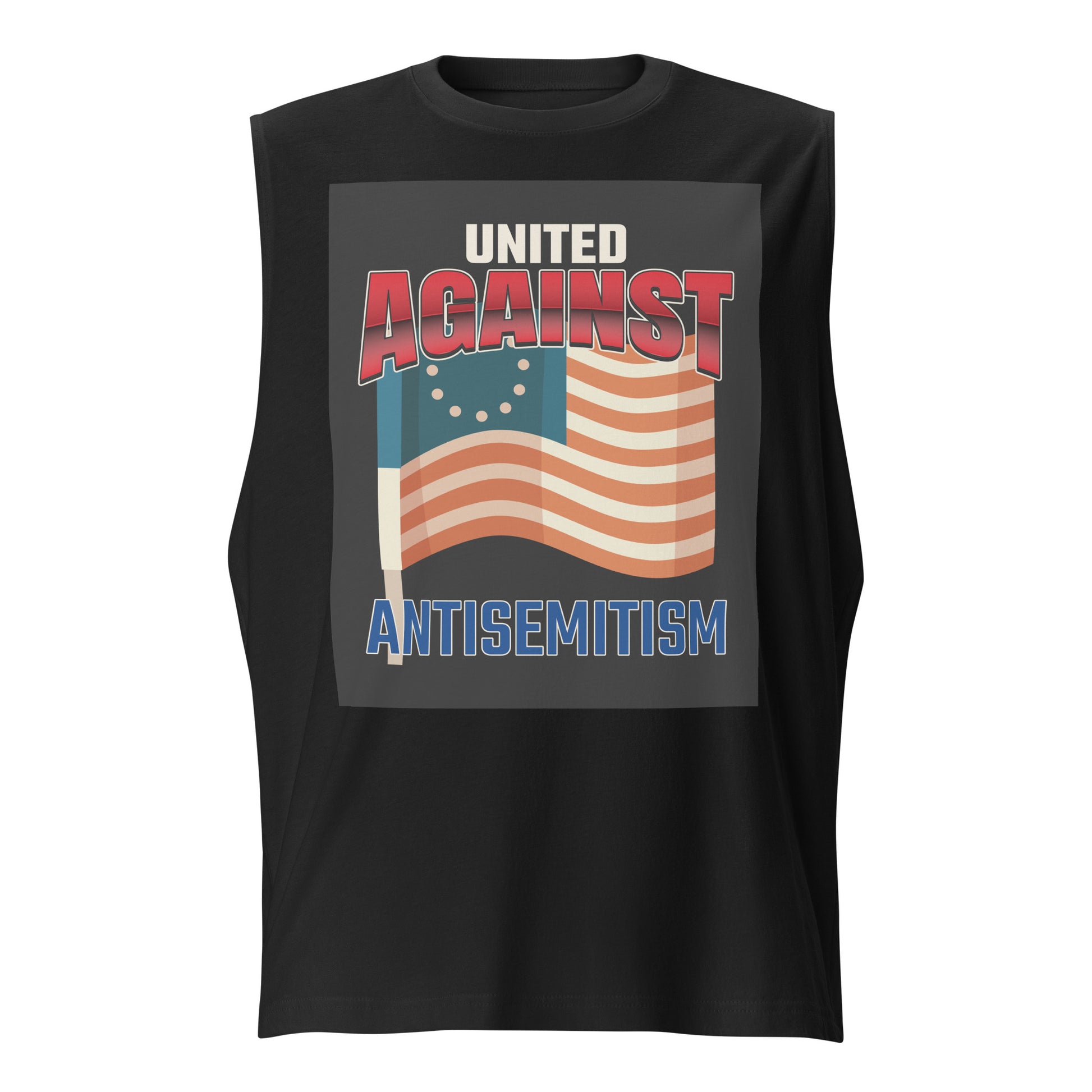 USA Edition | United Against Antisemitism | Unisex Muscle Tank Top Jouparty