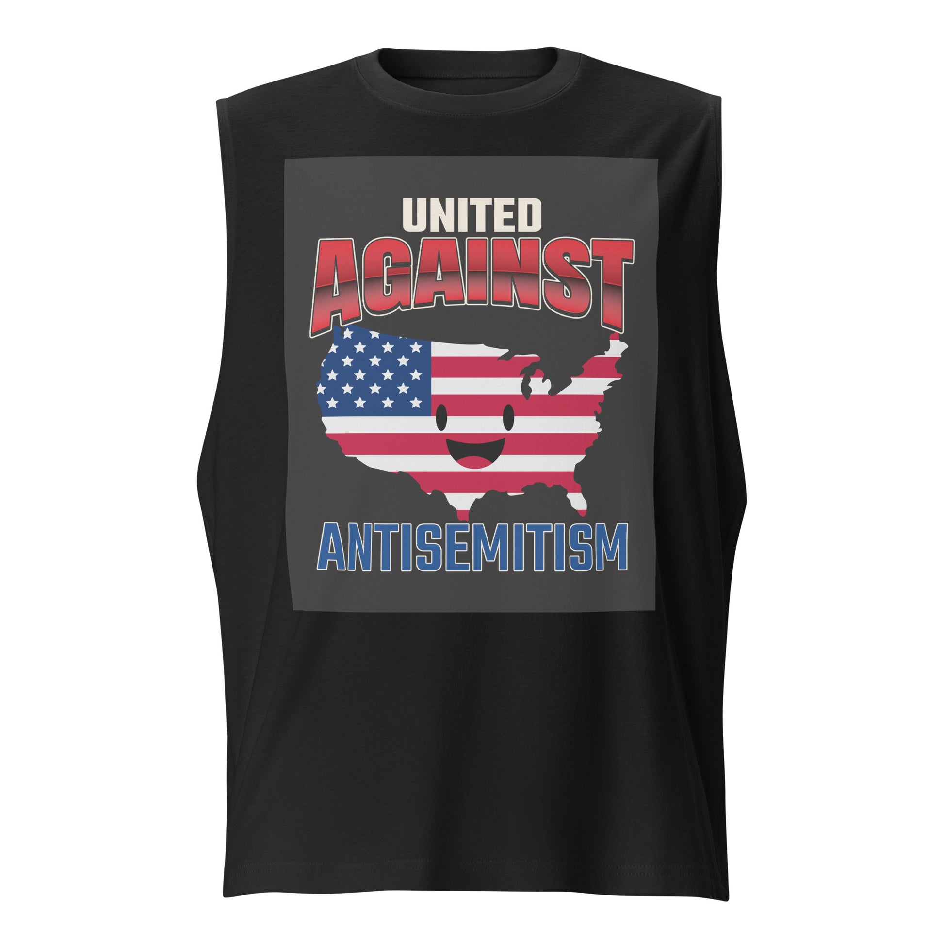 USA Edition | United Against Antisemitism | Unisex Muscle Tank Top Jouparty