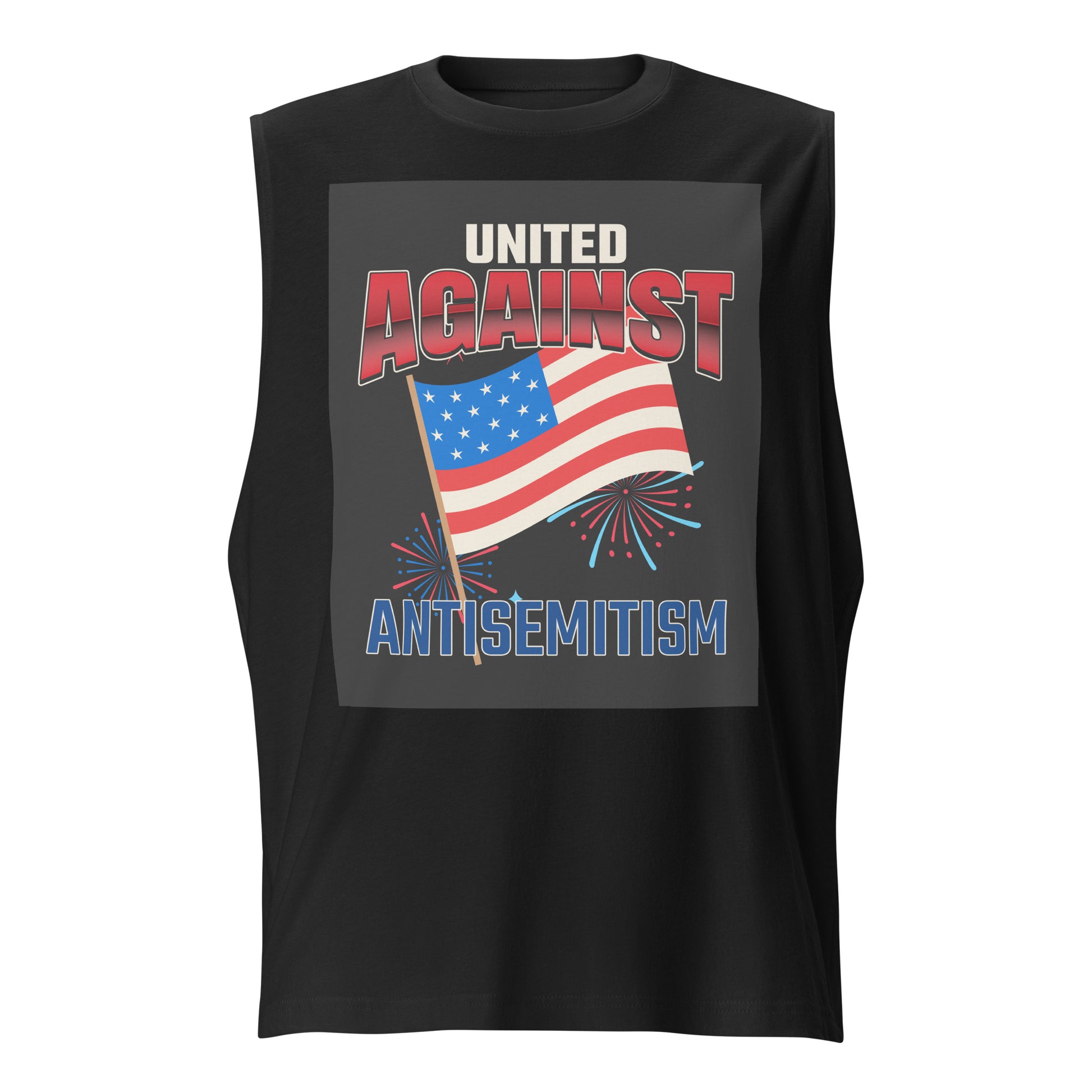 USA Edition | United Against Antisemitism | Unisex Muscle Tank Top Jouparty