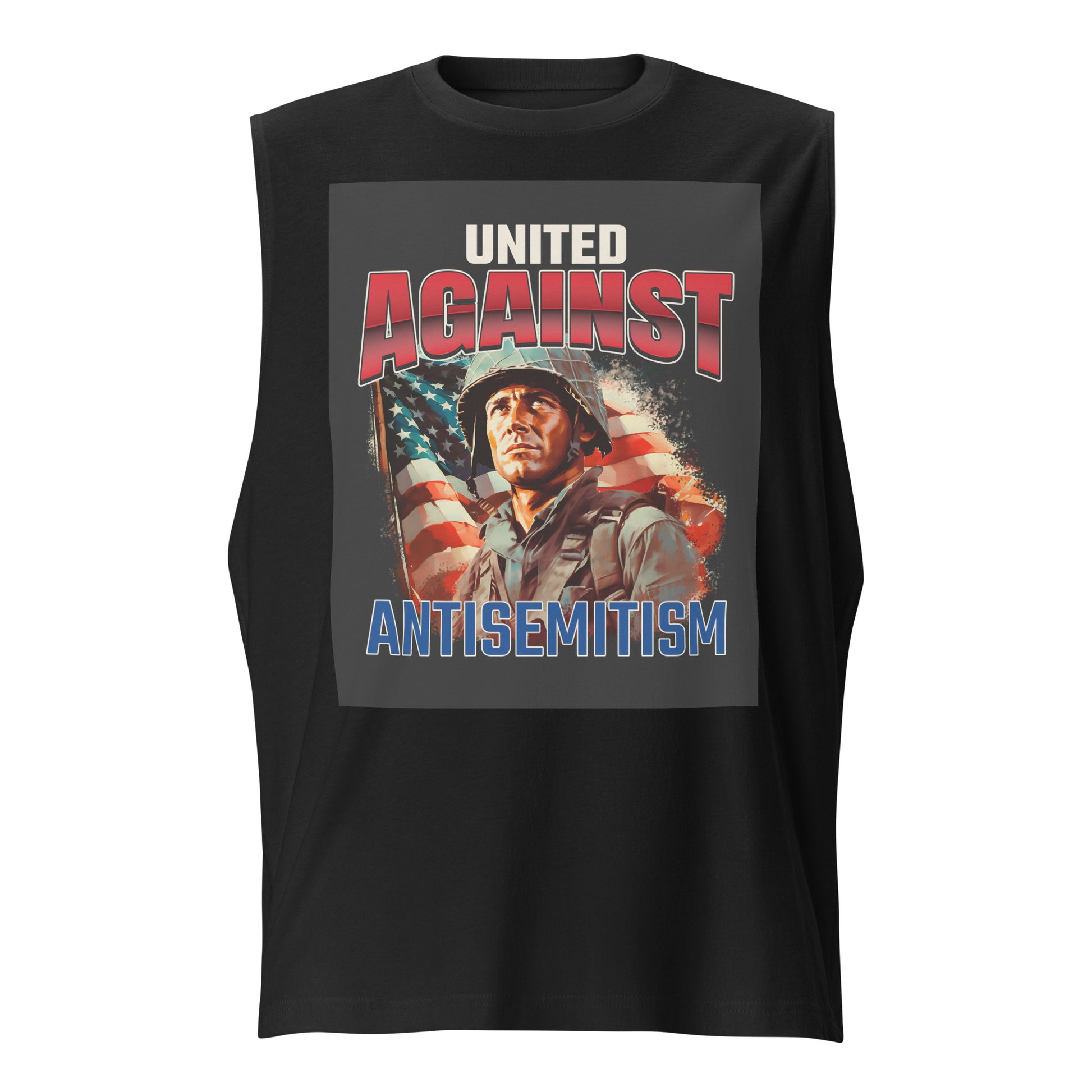 USA Edition | United Against Antisemitism | Unisex Muscle Tank Top Jouparty