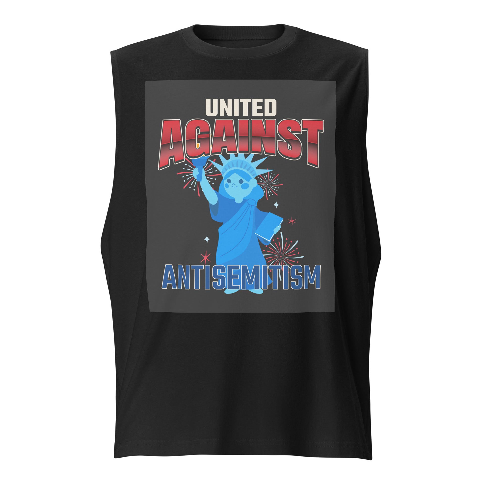 USA Edition | United Against Antisemitism | Unisex Muscle Tank Top