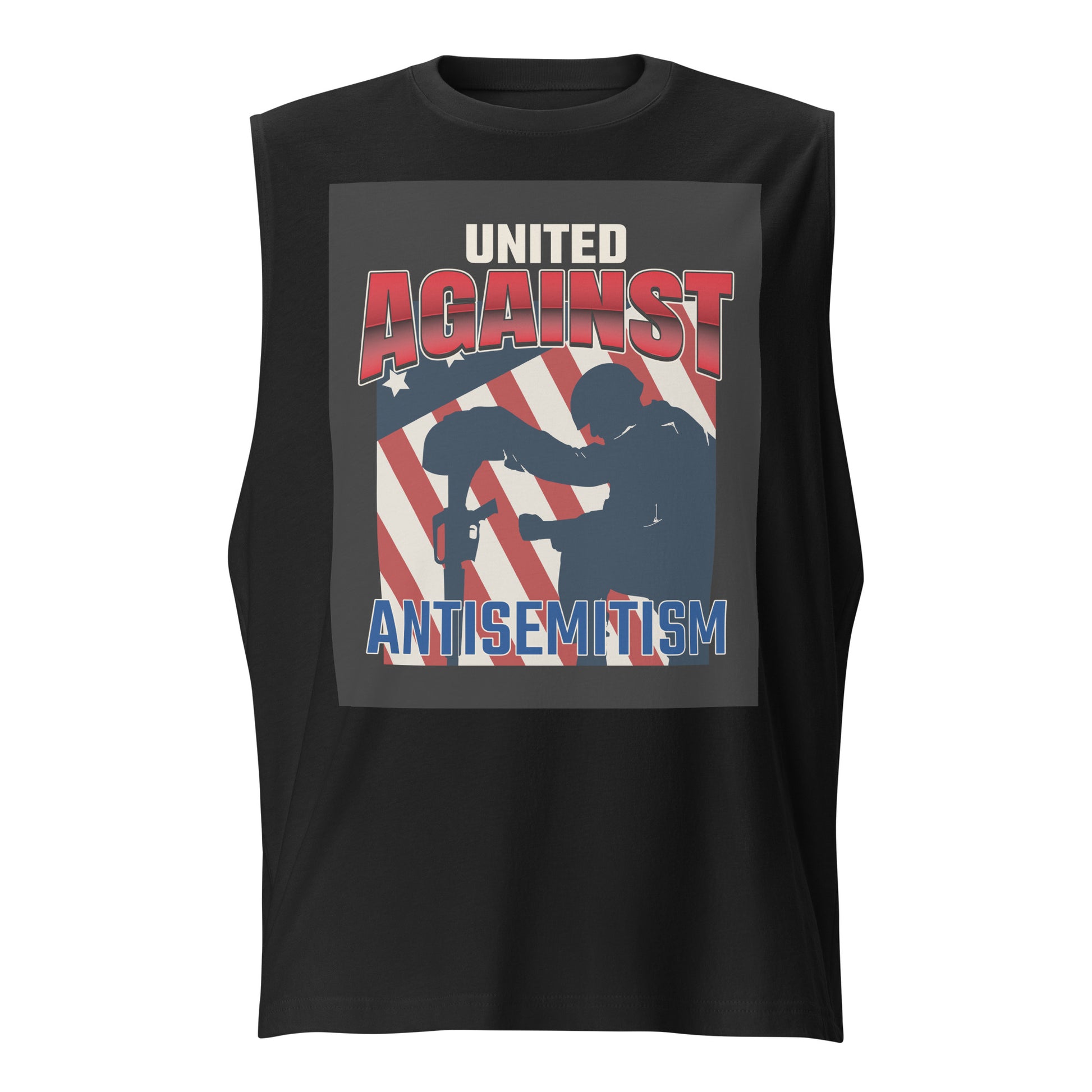 USA Edition | United Against Antisemitism | Unisex Muscle Tank Top Jouparty
