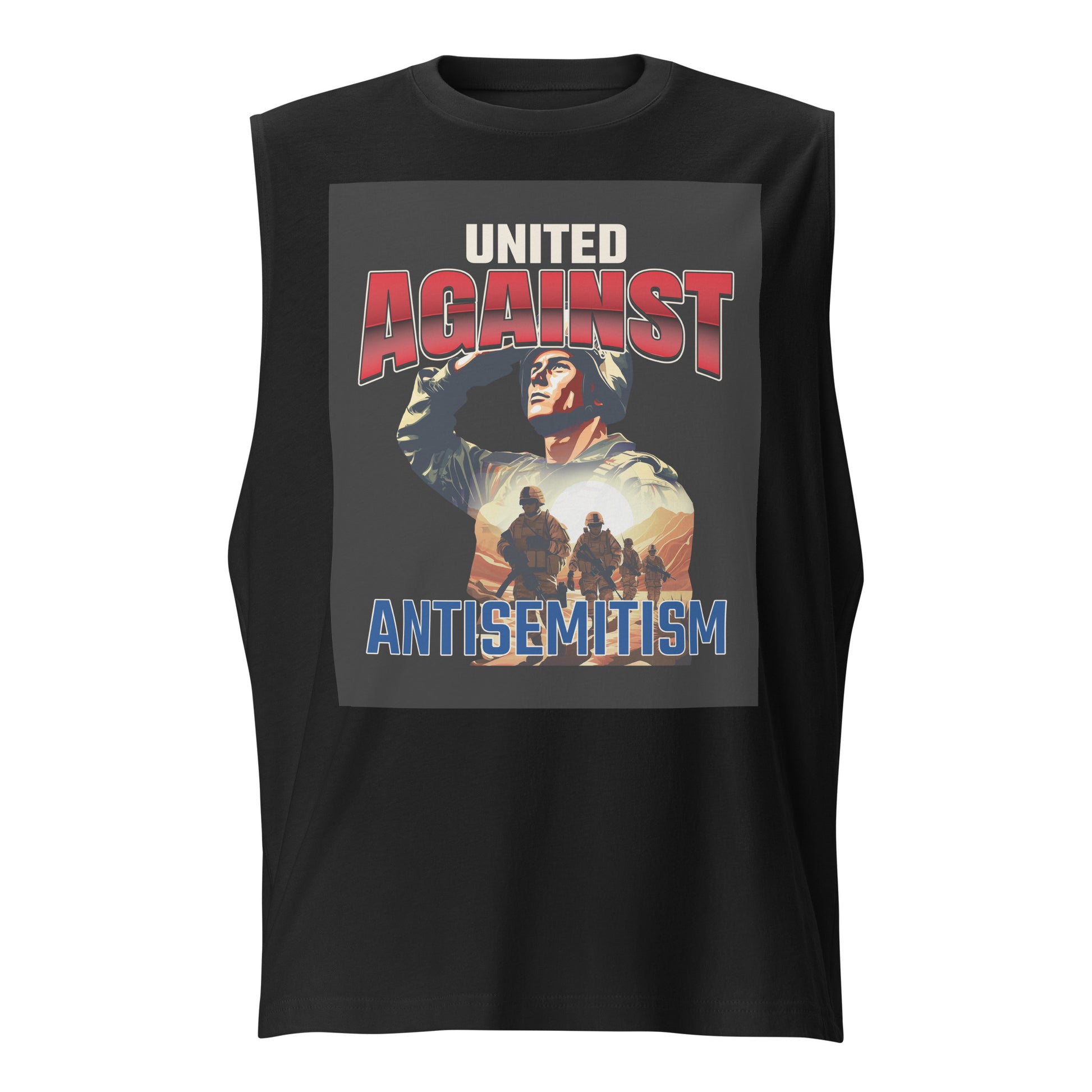 USA Edition | United Against Antisemitism | Unisex Muscle Tank Top