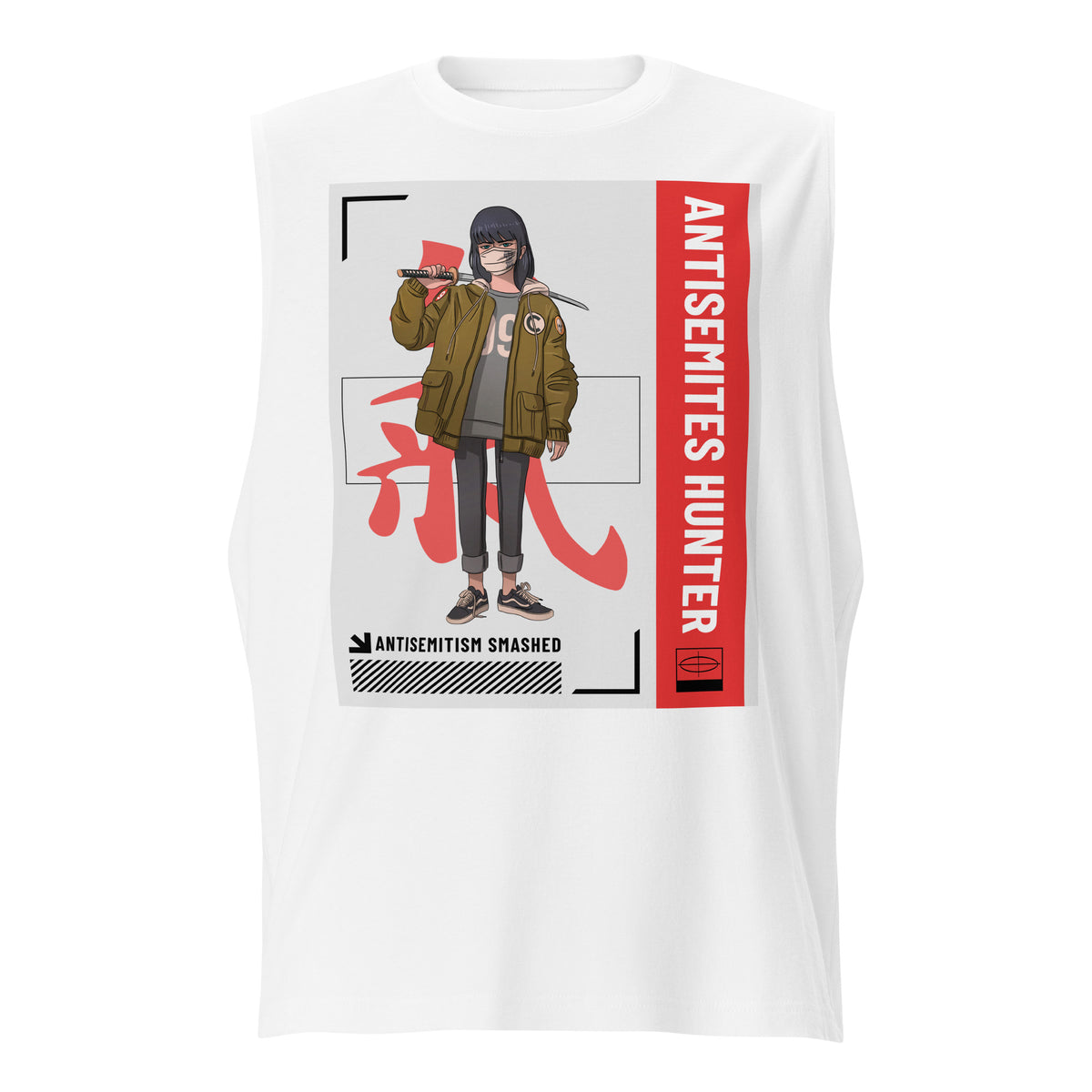 Antisemites Hunter | Unisex Muscle Tank Top Jouparty