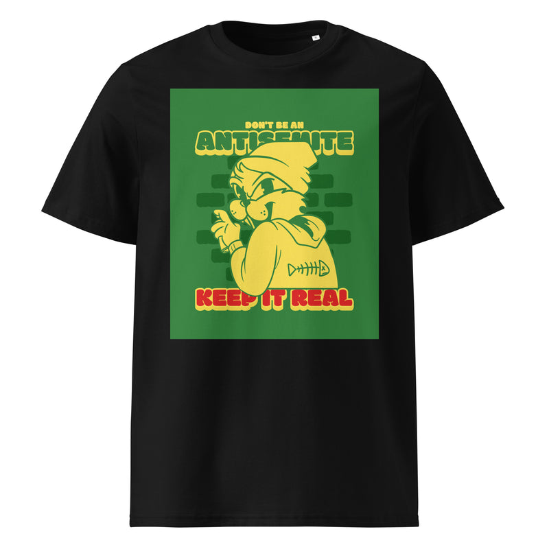 Streetart Graffiti Cartoon | Antisemitism | Unisex Organic T-Shirt