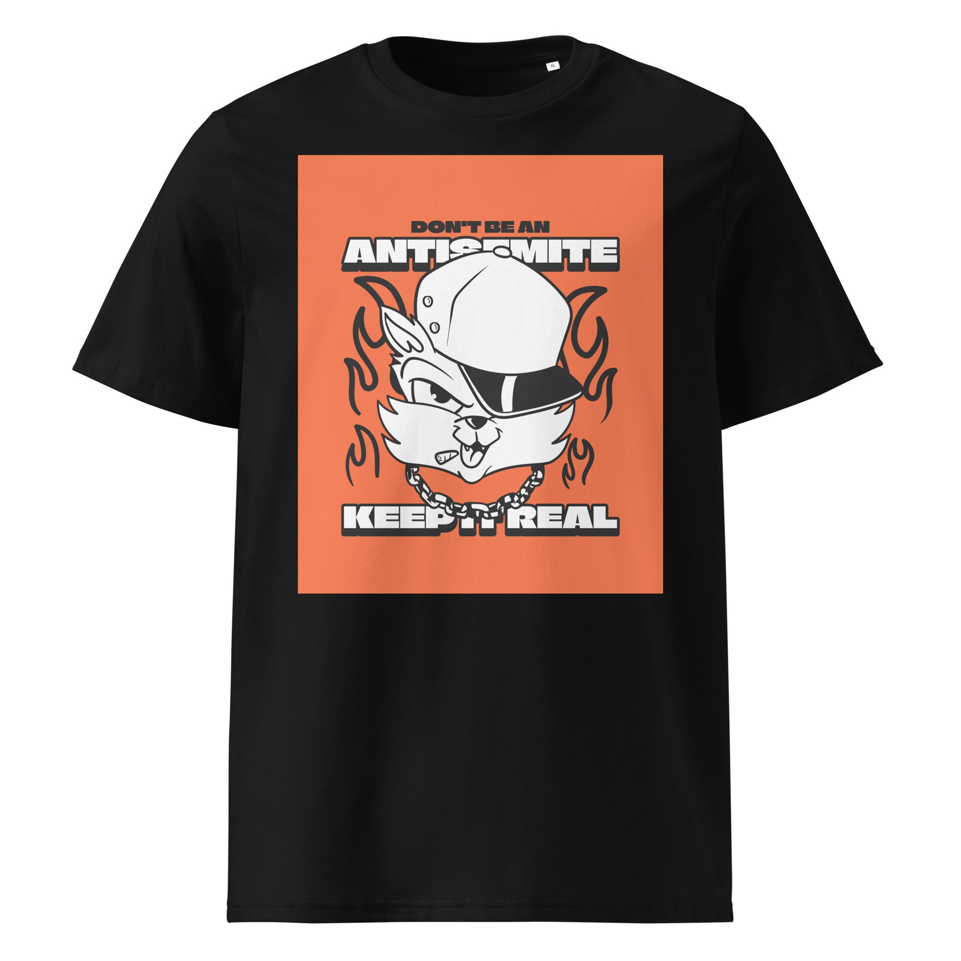 Streetart Graffiti Cartoon | Antisemitism | Unisex Organic T-Shirt