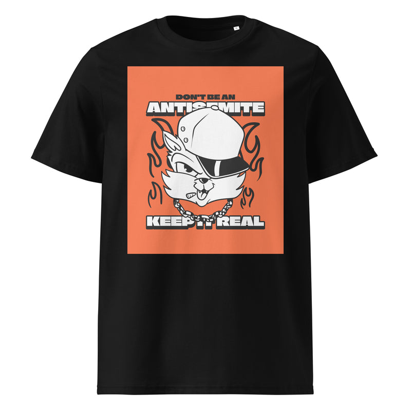 Streetart Graffiti Cartoon | Antisemitism | Unisex Organic T-Shirt