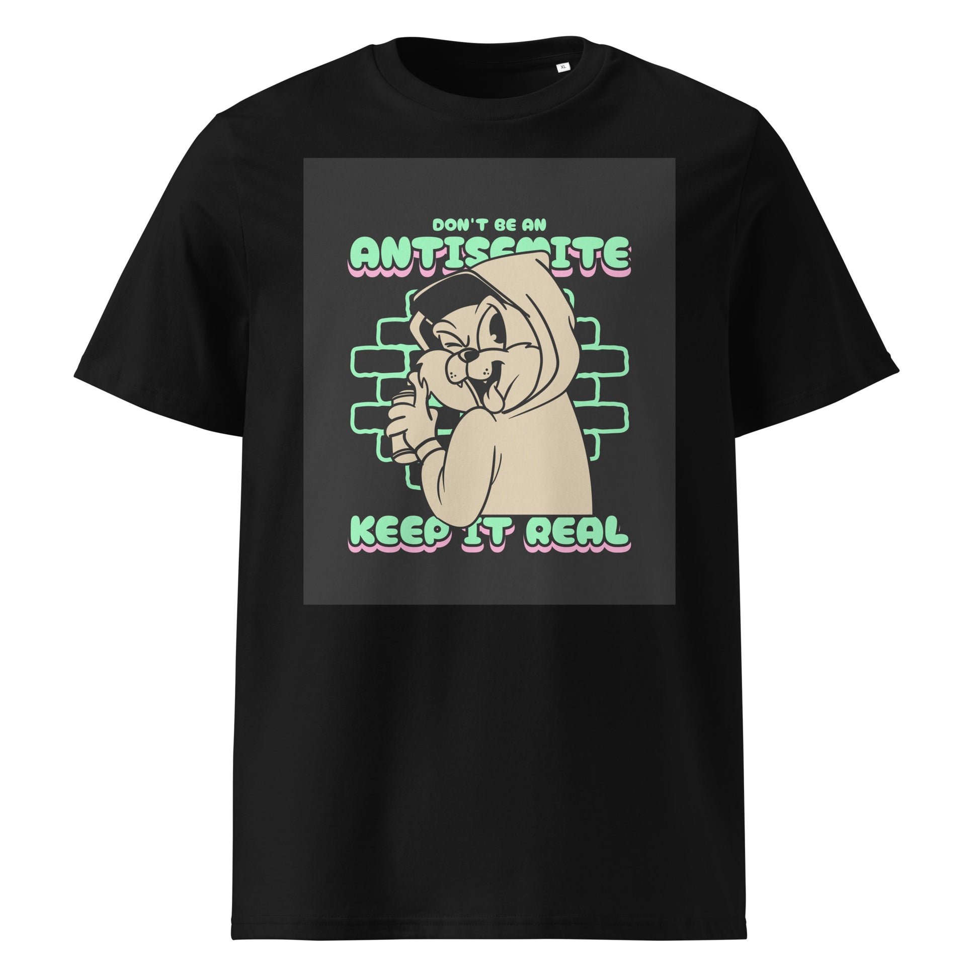Streetart Graffiti Cartoon | Antisemitism | Unisex Organic T-Shirt