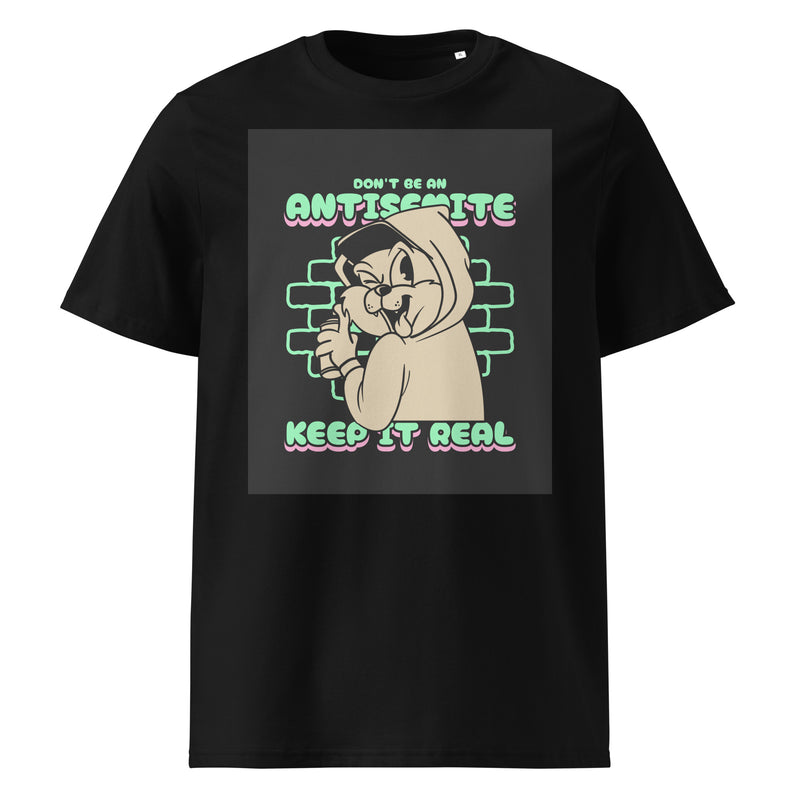 Streetart Graffiti Cartoon | Antisemitism | Unisex Organic T-Shirt