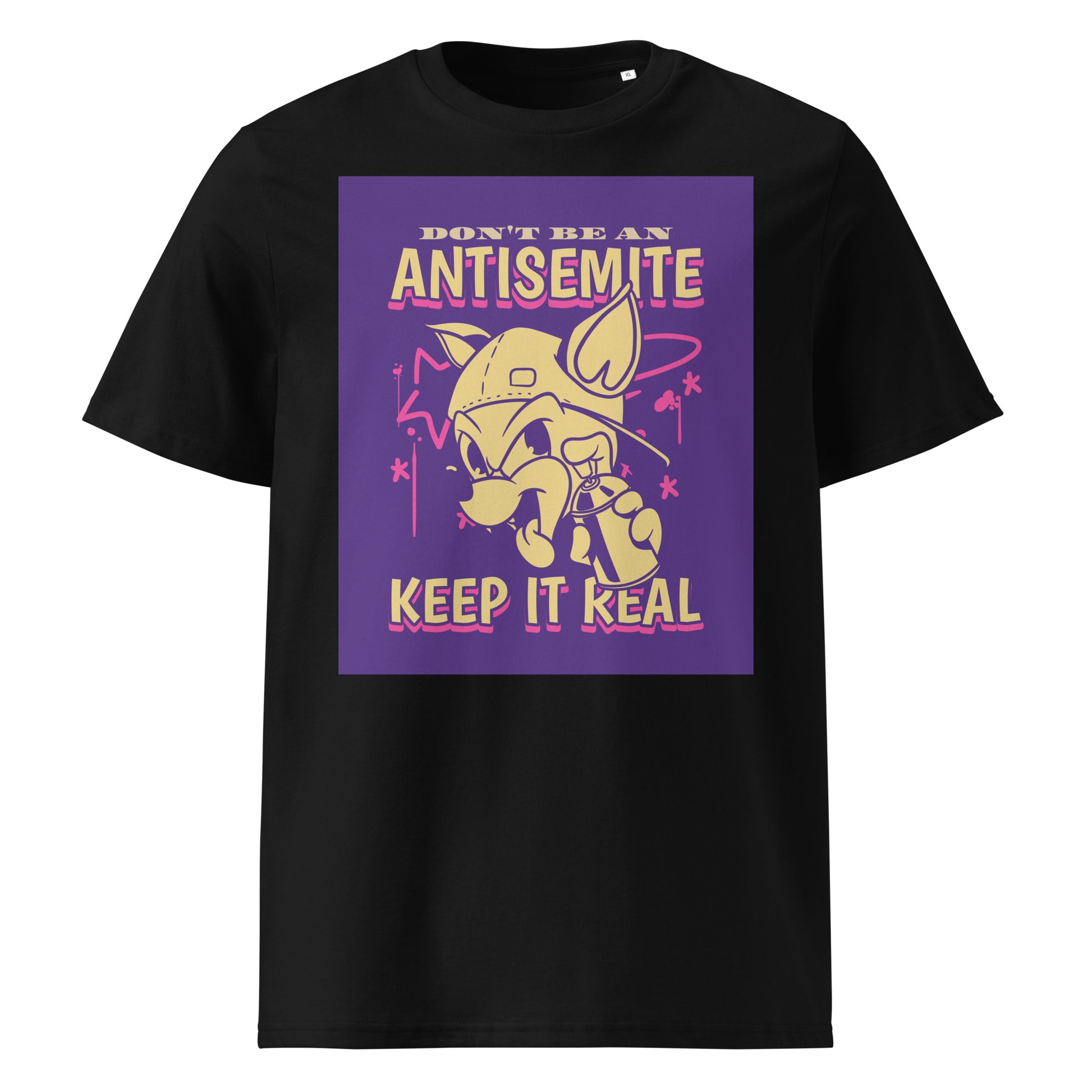 Streetart Graffiti Cartoon | Antisemitism | Unisex Organic T-Shirt