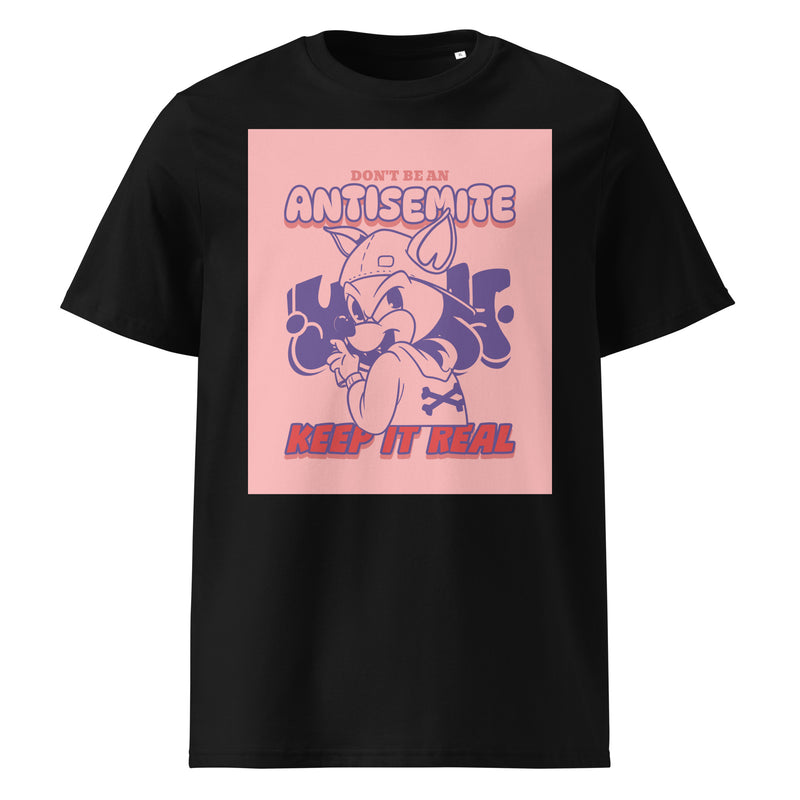 Streetart Graffiti Cartoon | Antisemitism | Unisex Organic T-Shirt
