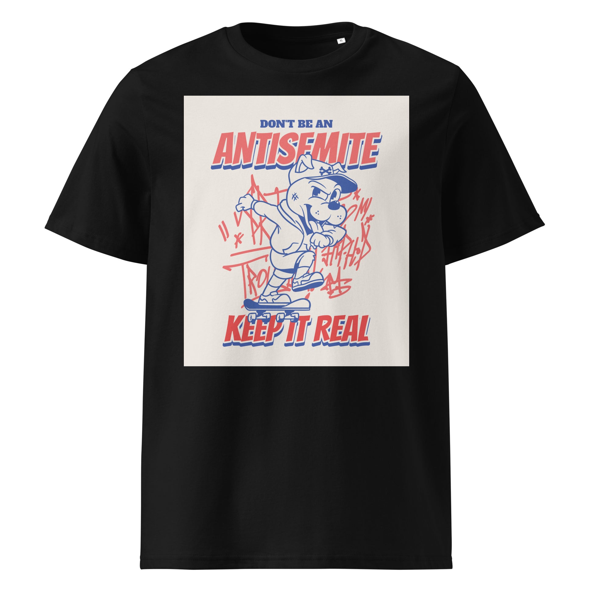Streetart Graffiti Cartoon | Antisemitism | Unisex Organic T-Shirt