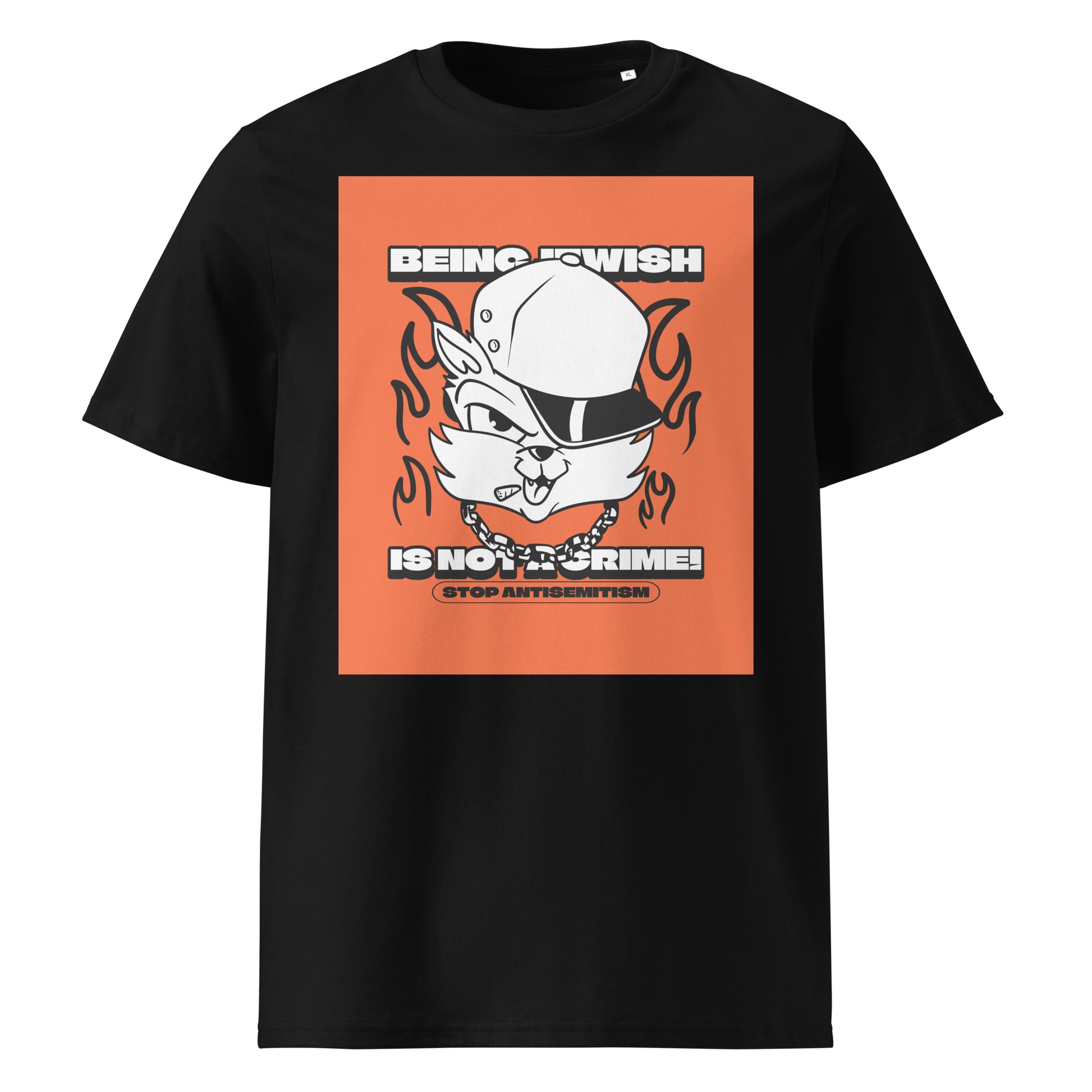 Streetart Graffiti Cartoon | Antisemitism | Unisex Organic T-Shirt