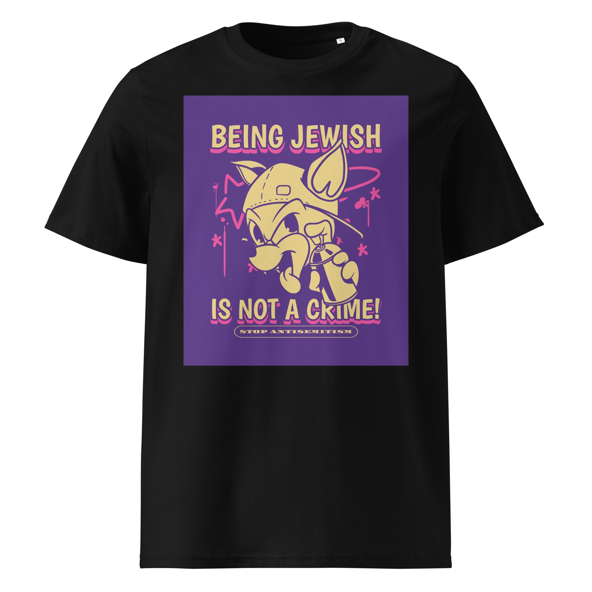 Streetart Graffiti Cartoon | Antisemitism | Unisex Organic T-Shirt