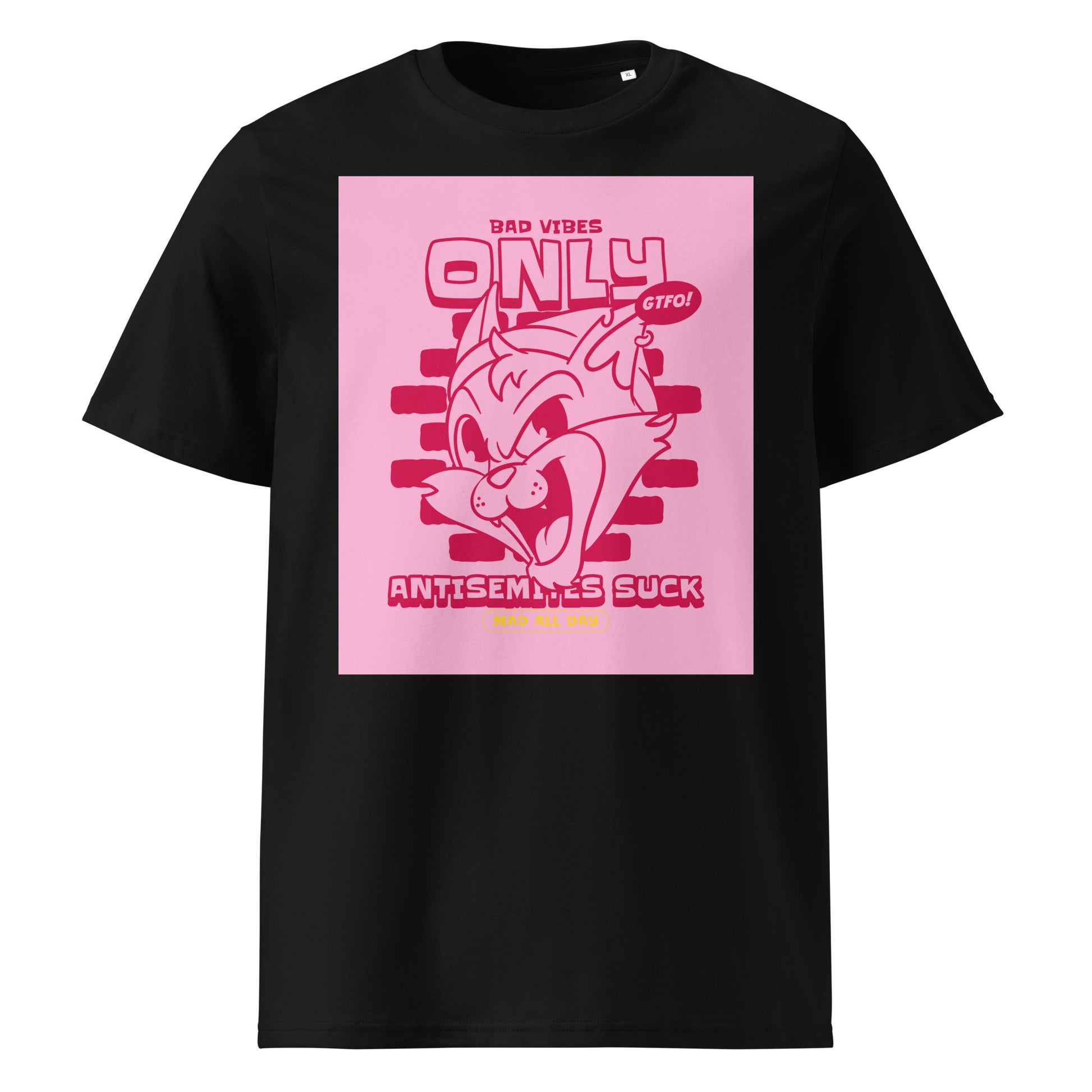 Streetart Graffiti Cartoon | Antisemitism | Unisex Organic T-Shirt
