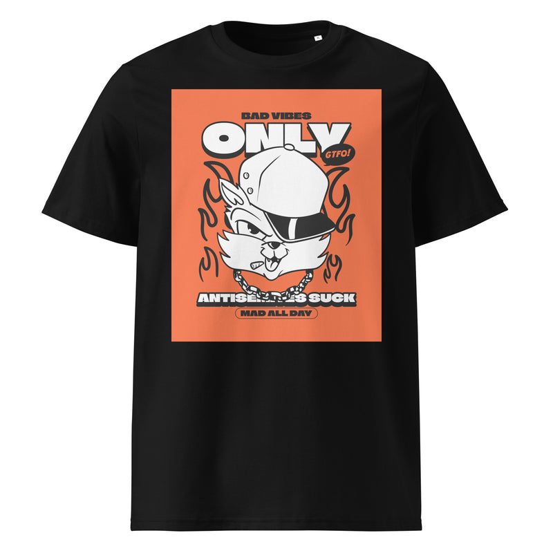 Streetart Graffiti Cartoon | Antisemitism | Unisex Organic T-Shirt