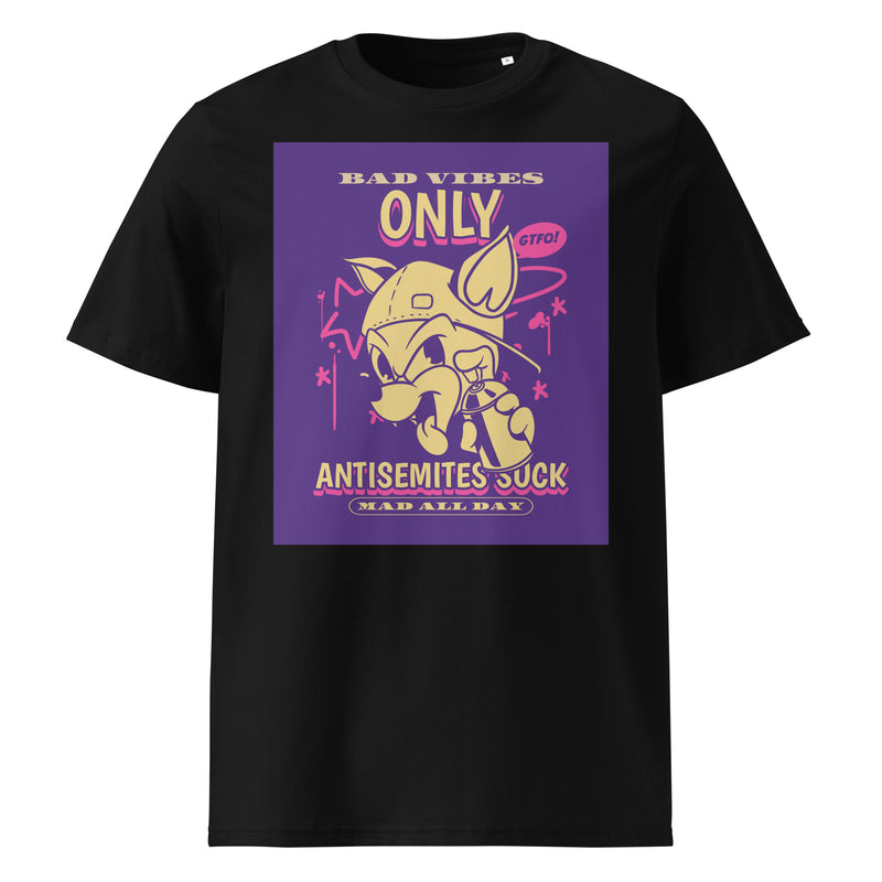 Streetart Graffiti Cartoon | Antisemitism | Unisex Organic T-Shirt