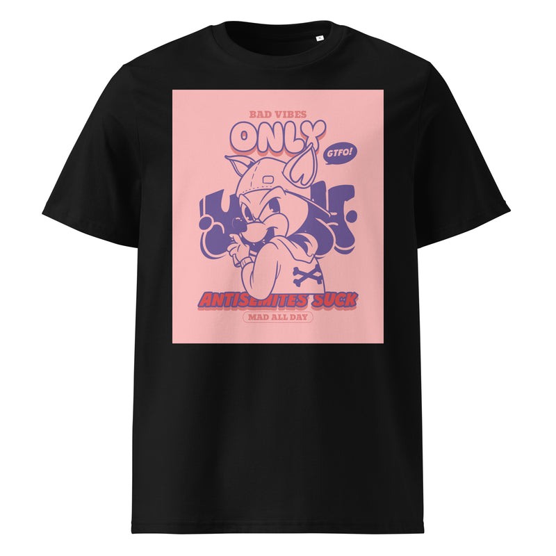 Streetart Graffiti Cartoon | Antisemitism | Unisex Organic T-Shirt
