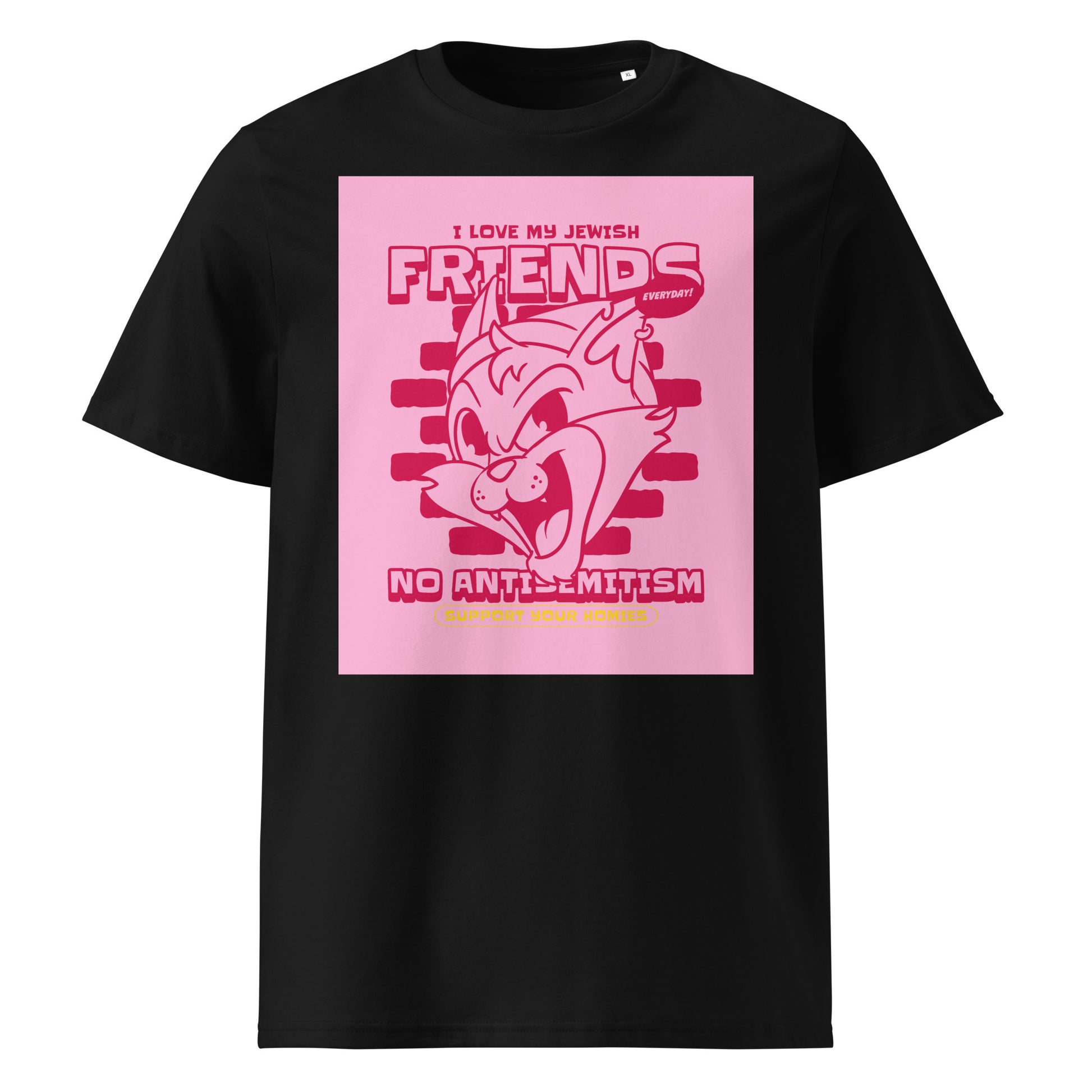 Streetart Graffiti Cartoon | Antisemitism | Unisex Organic T-Shirt