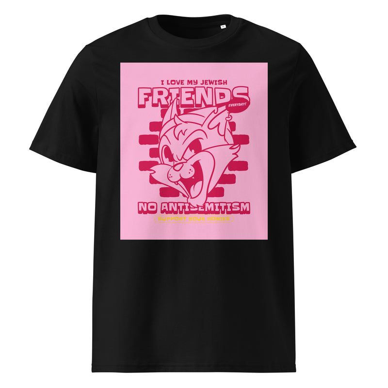Streetart Graffiti Cartoon | Antisemitism | Unisex Organic T-Shirt