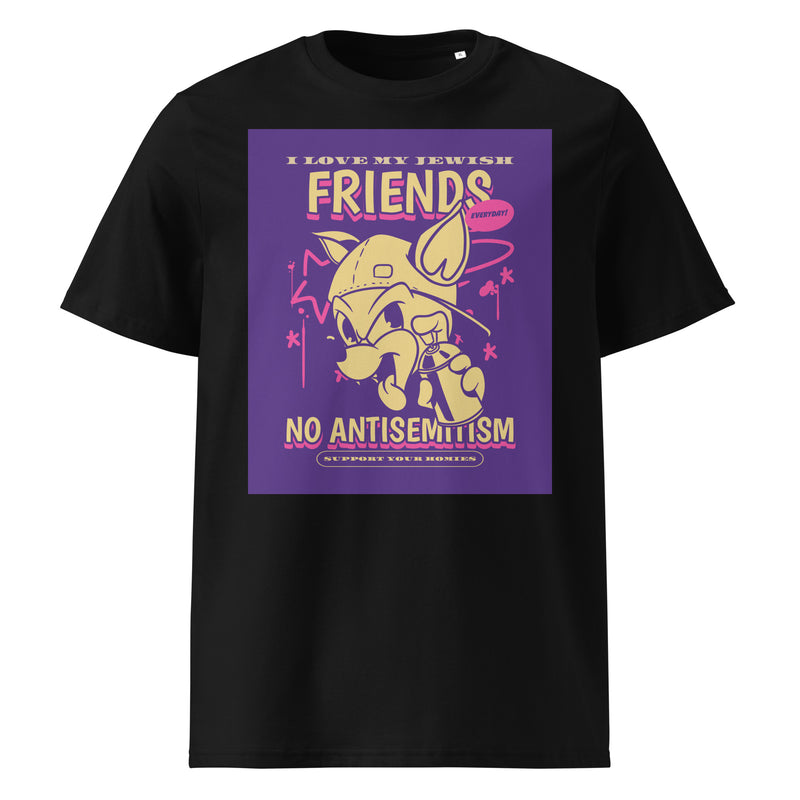 Streetart Graffiti Cartoon | Antisemitism | Unisex Organic T-Shirt
