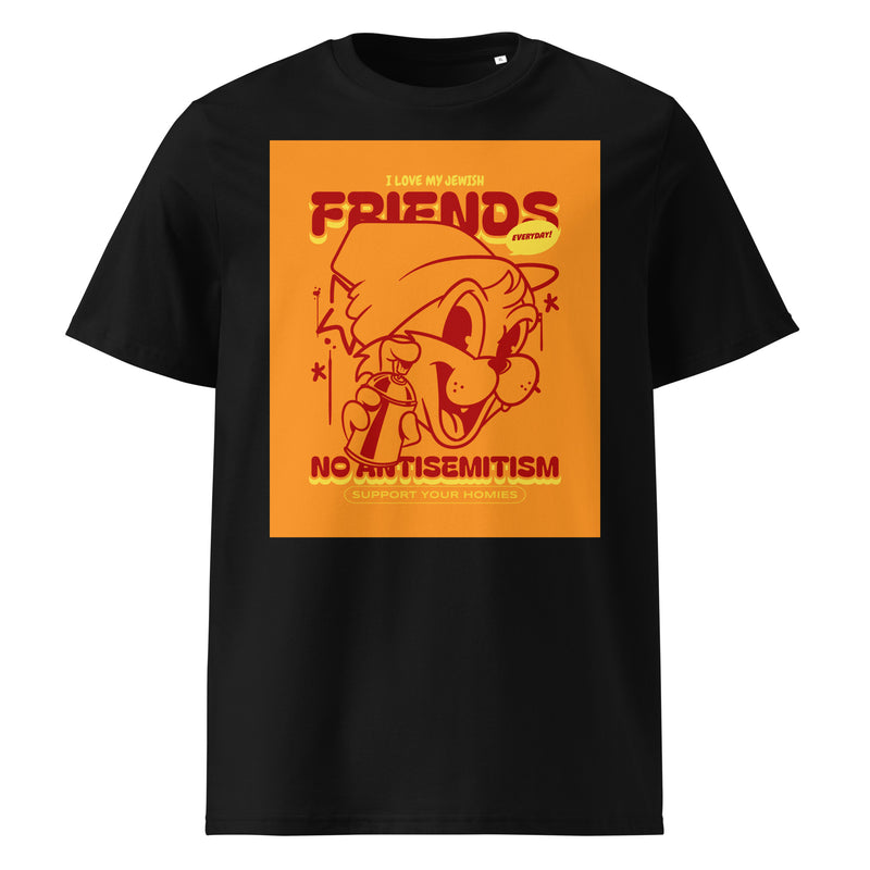 Streetart Graffiti Cartoon | Antisemitism | Unisex Organic T-Shirt
