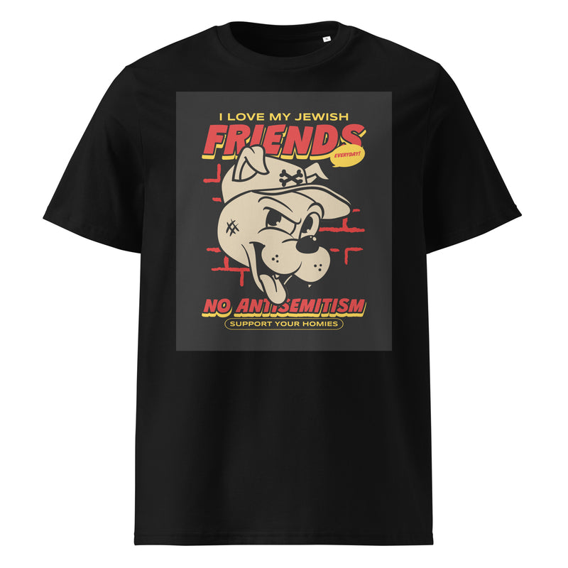 Streetart Graffiti Cartoon | Antisemitism | Unisex Organic T-Shirt