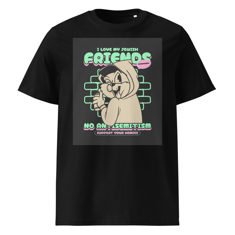Streetart Graffiti Cartoon | Antisemitism | Unisex Organic T-Shirt