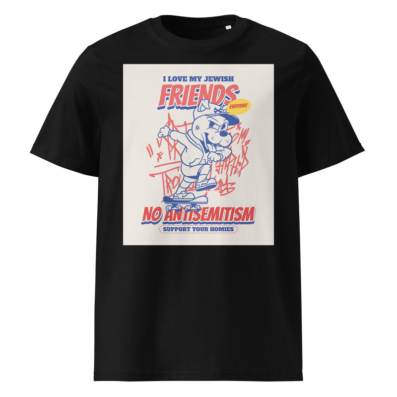 Streetart Graffiti Cartoon | Antisemitism | Unisex Organic T-Shirt