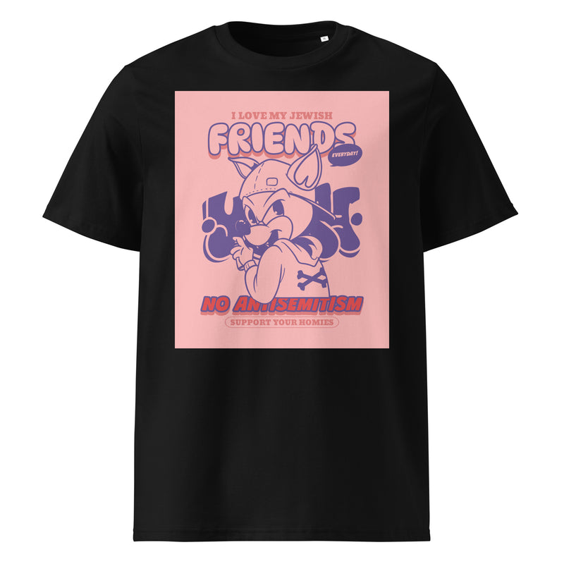 Streetart Graffiti Cartoon | Antisemitism | Unisex Organic T-Shirt