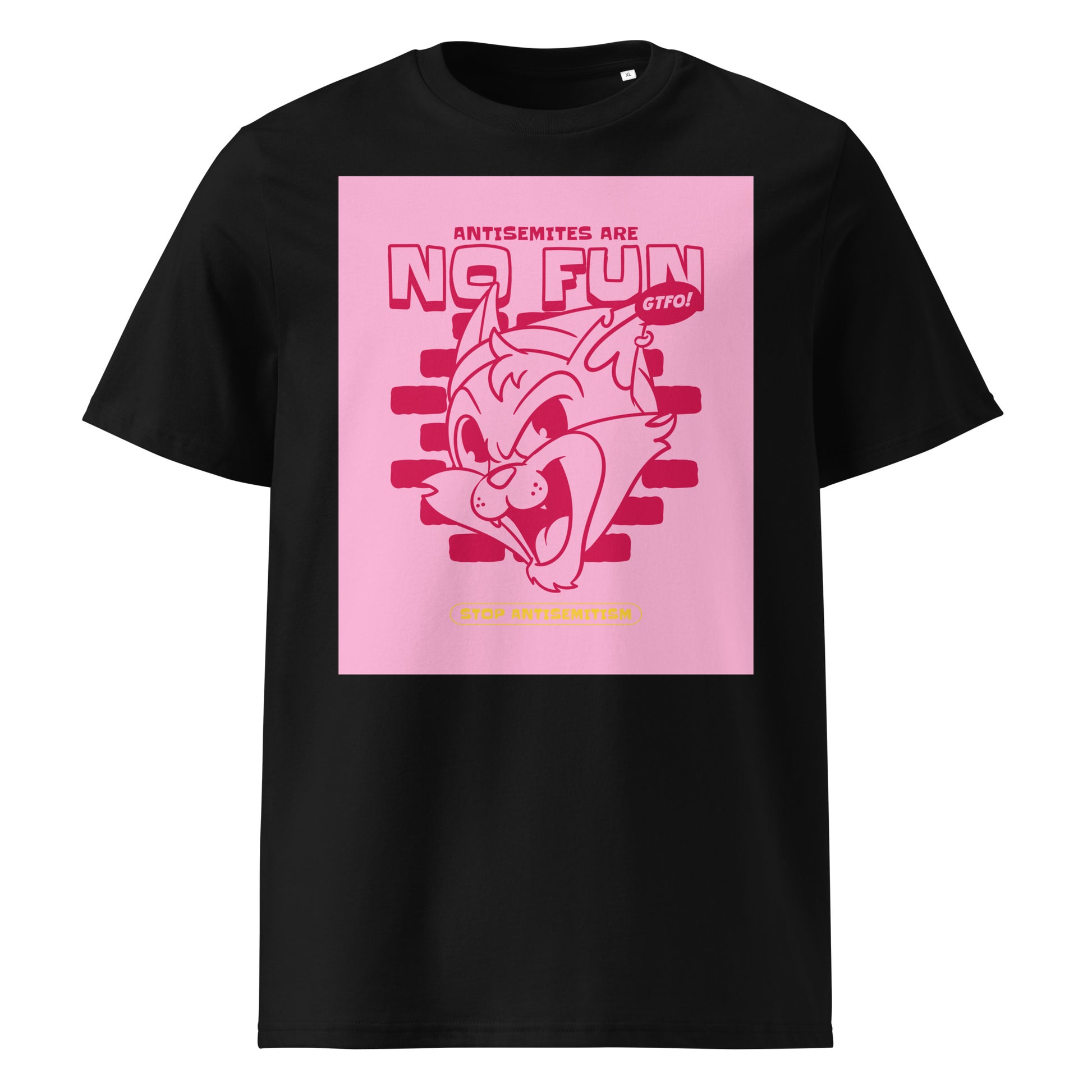 Streetart Graffiti Cartoon | Antisemitism | Unisex Organic T-Shirt