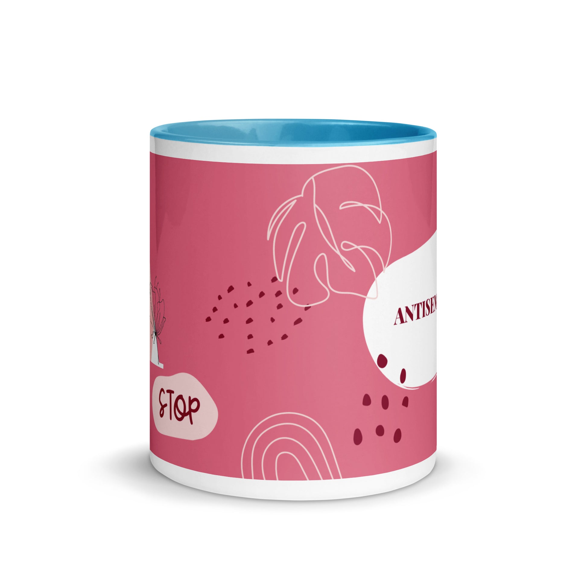Minimal Shine | Antisemitism | White Mug With Color Inside