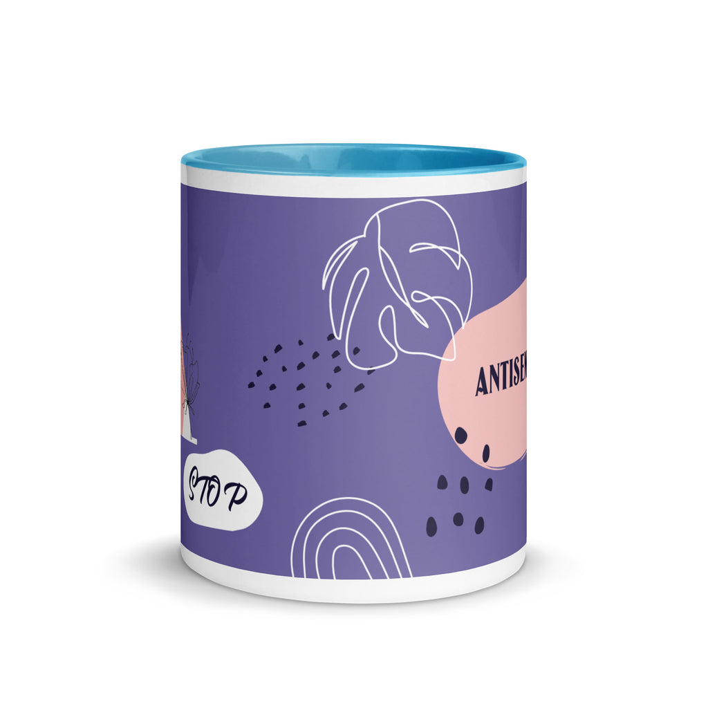 Minimal Shine | Antisemitism | White Mug With Color Inside