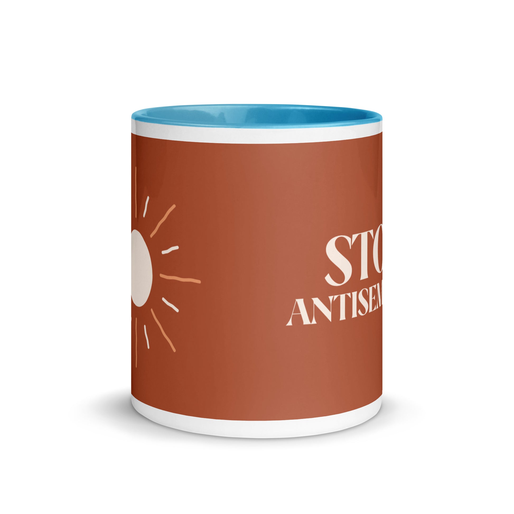 Minimal Shine | Antisemitism | White Mug With Color Inside