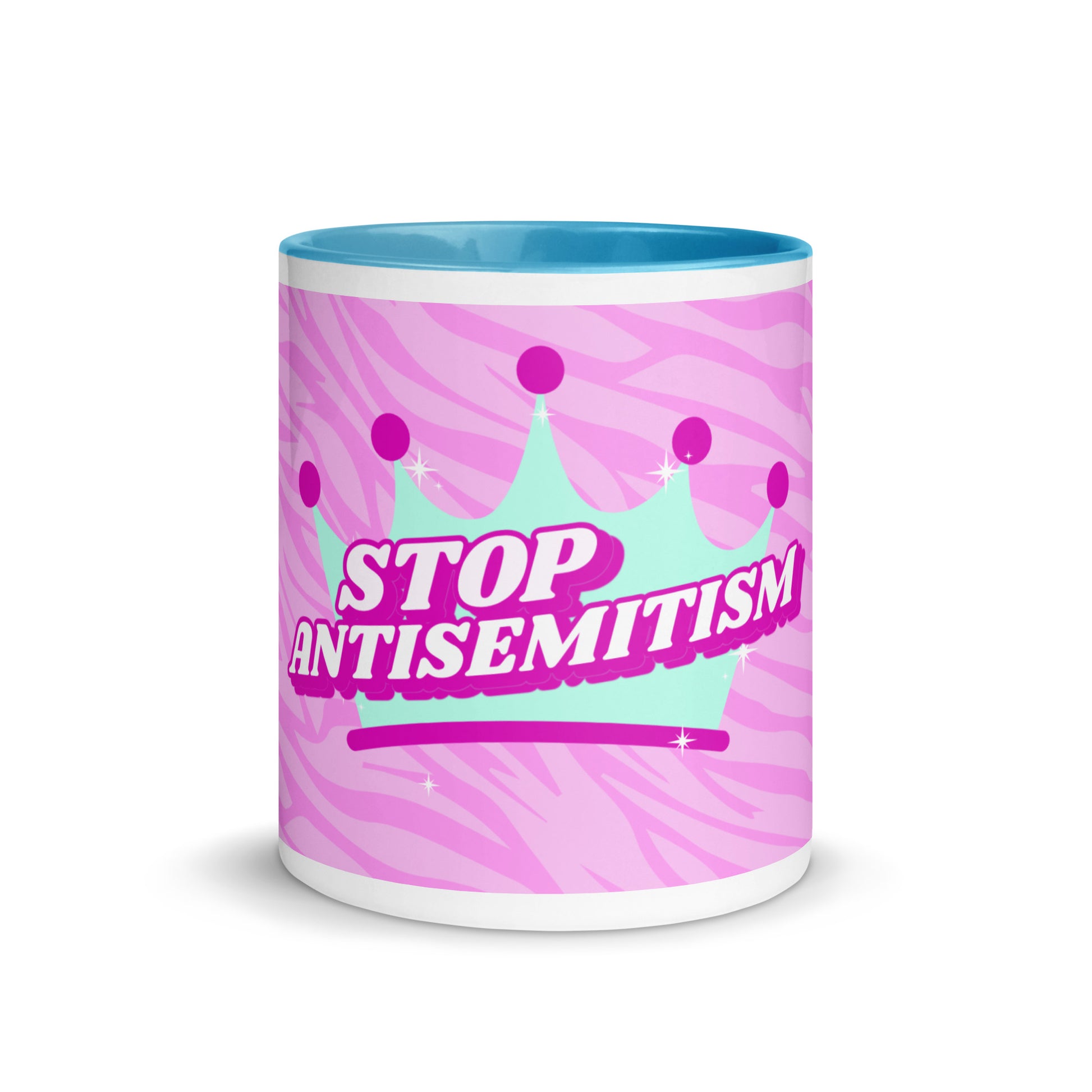 Pink Destiny | Antisemitism | White Mug With Color Inside