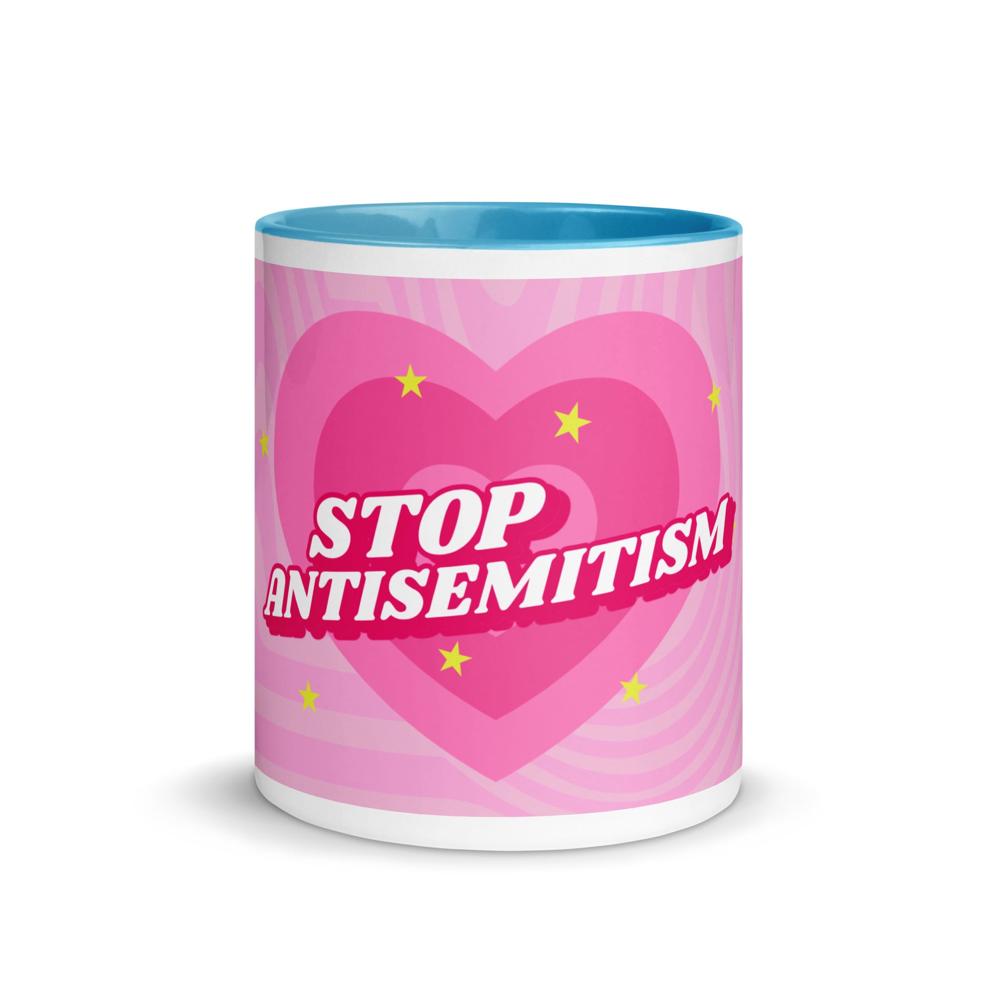 Pink Destiny | Antisemitism | White Mug With Color Inside