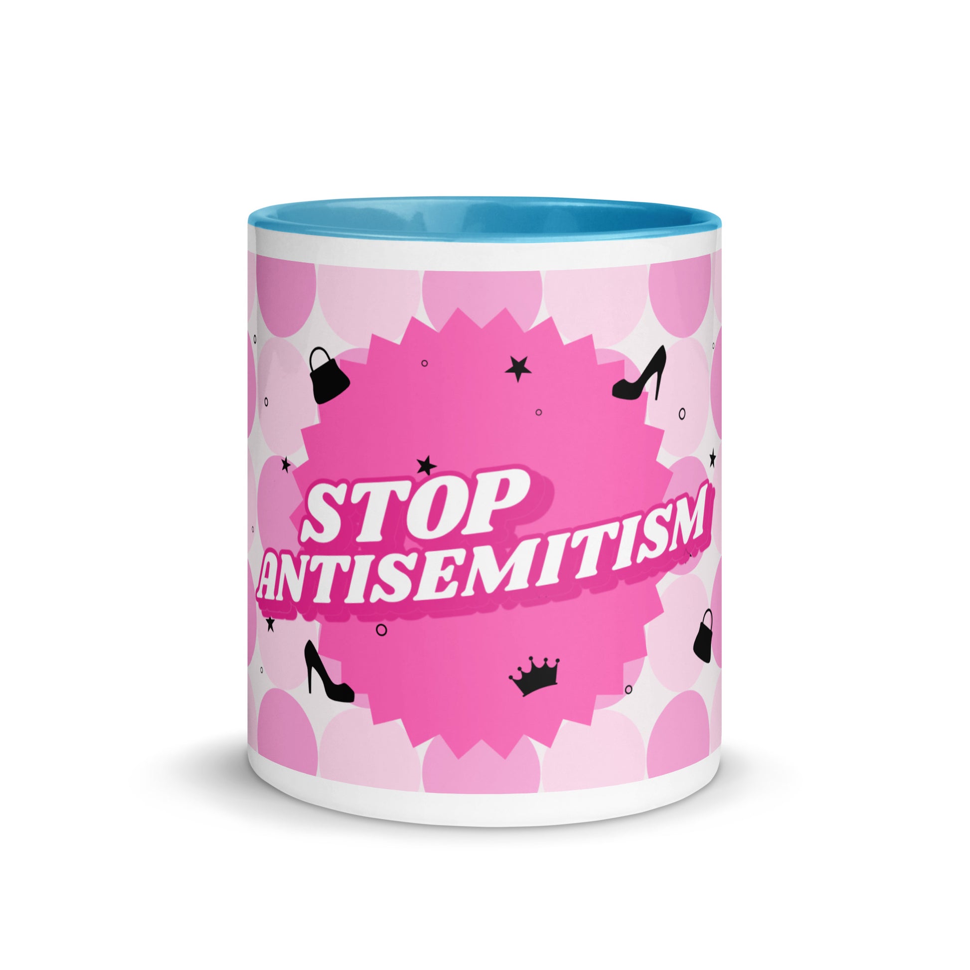 Pink Destiny | Antisemitism | White Mug With Color Inside