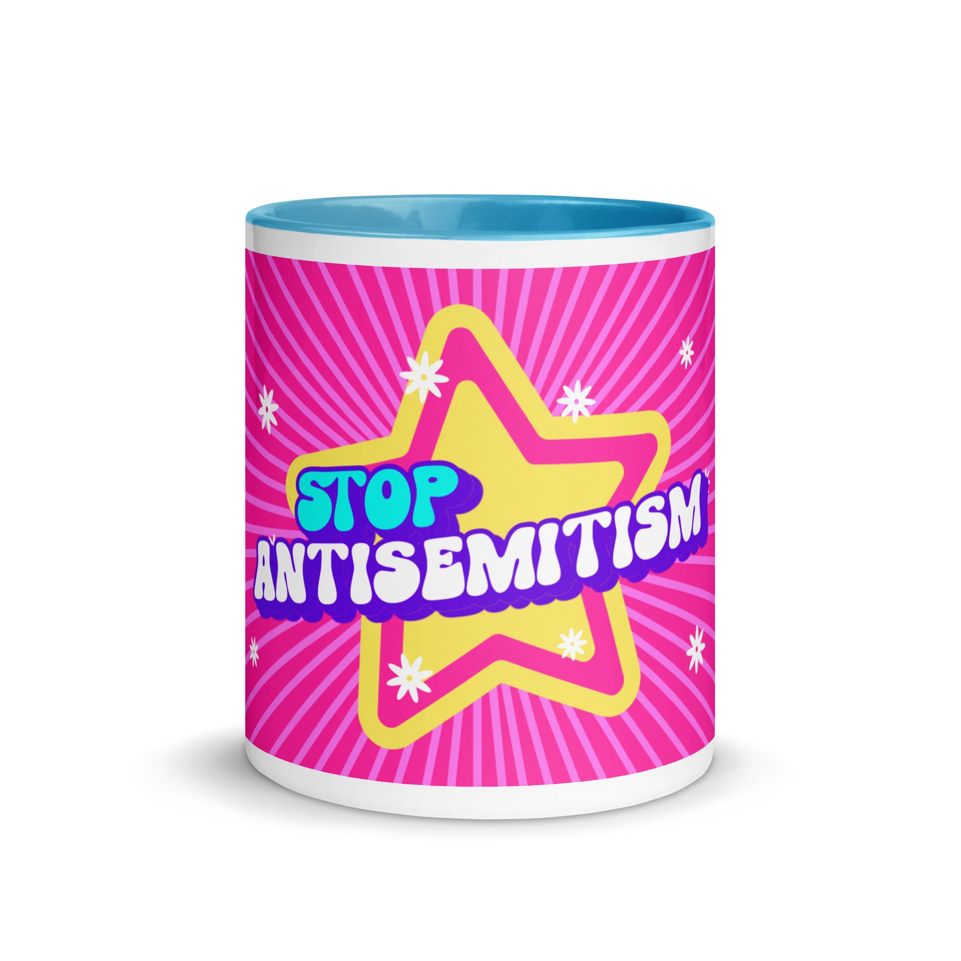 Pink Destiny | Antisemitism | White Mug With Color Inside