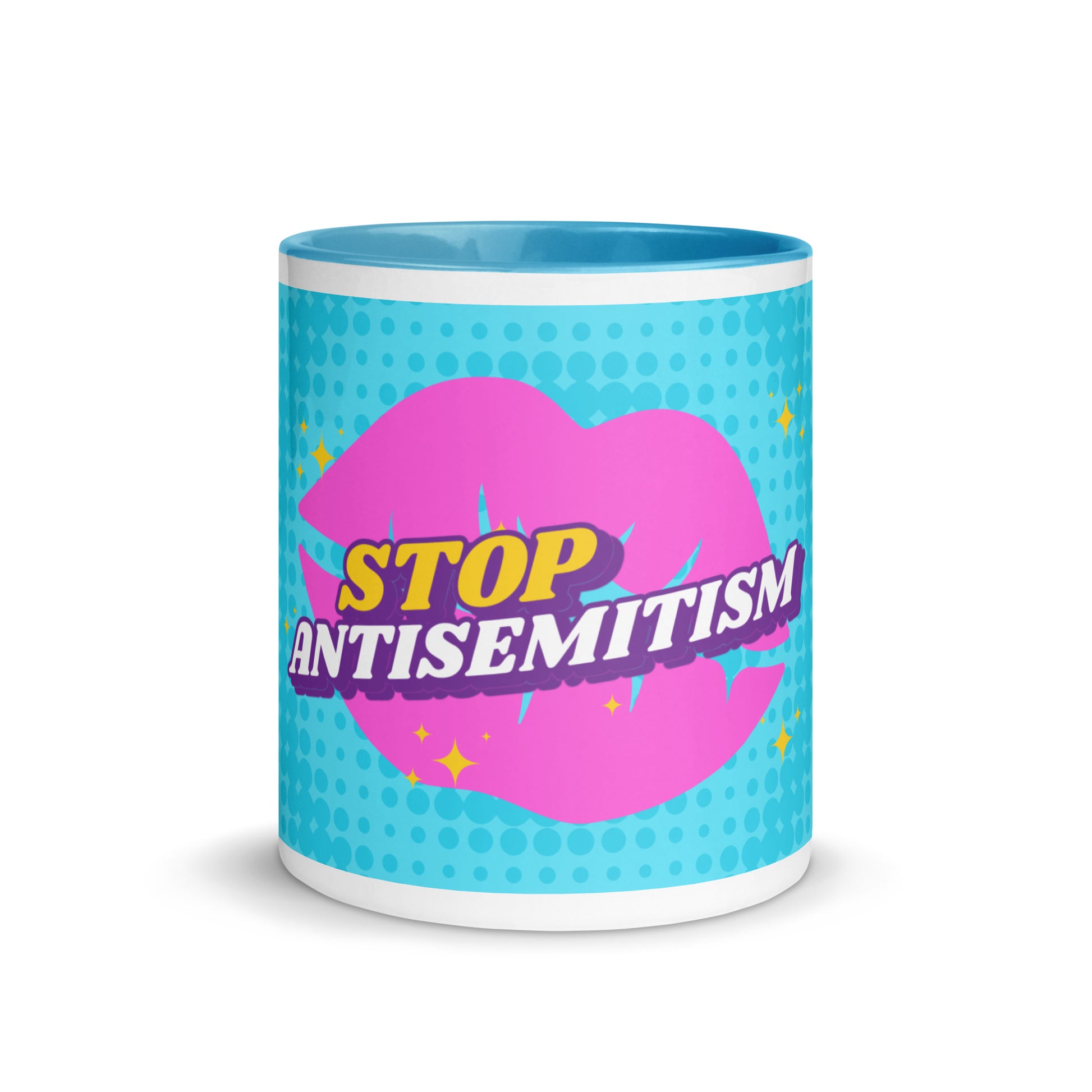 Pink Destiny | Antisemitism | White Mug With Color Inside