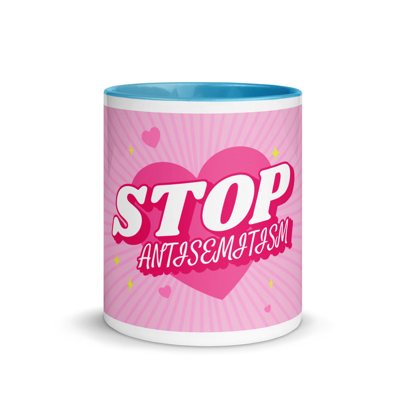 Pink Destiny | Antisemitism | White Mug With Color Inside