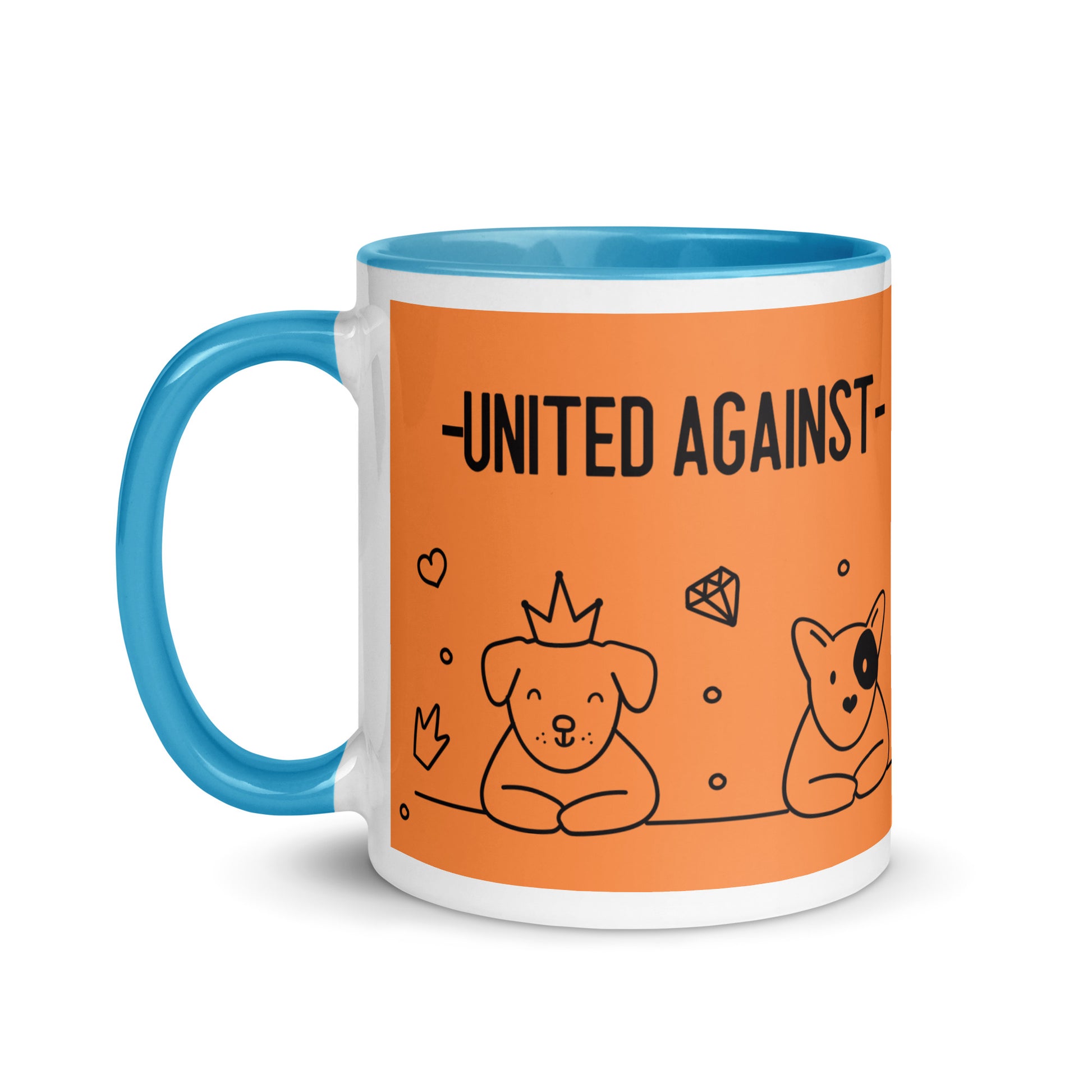 Cute Doodle Pet | Antisemitism | White Mug With Color Inside