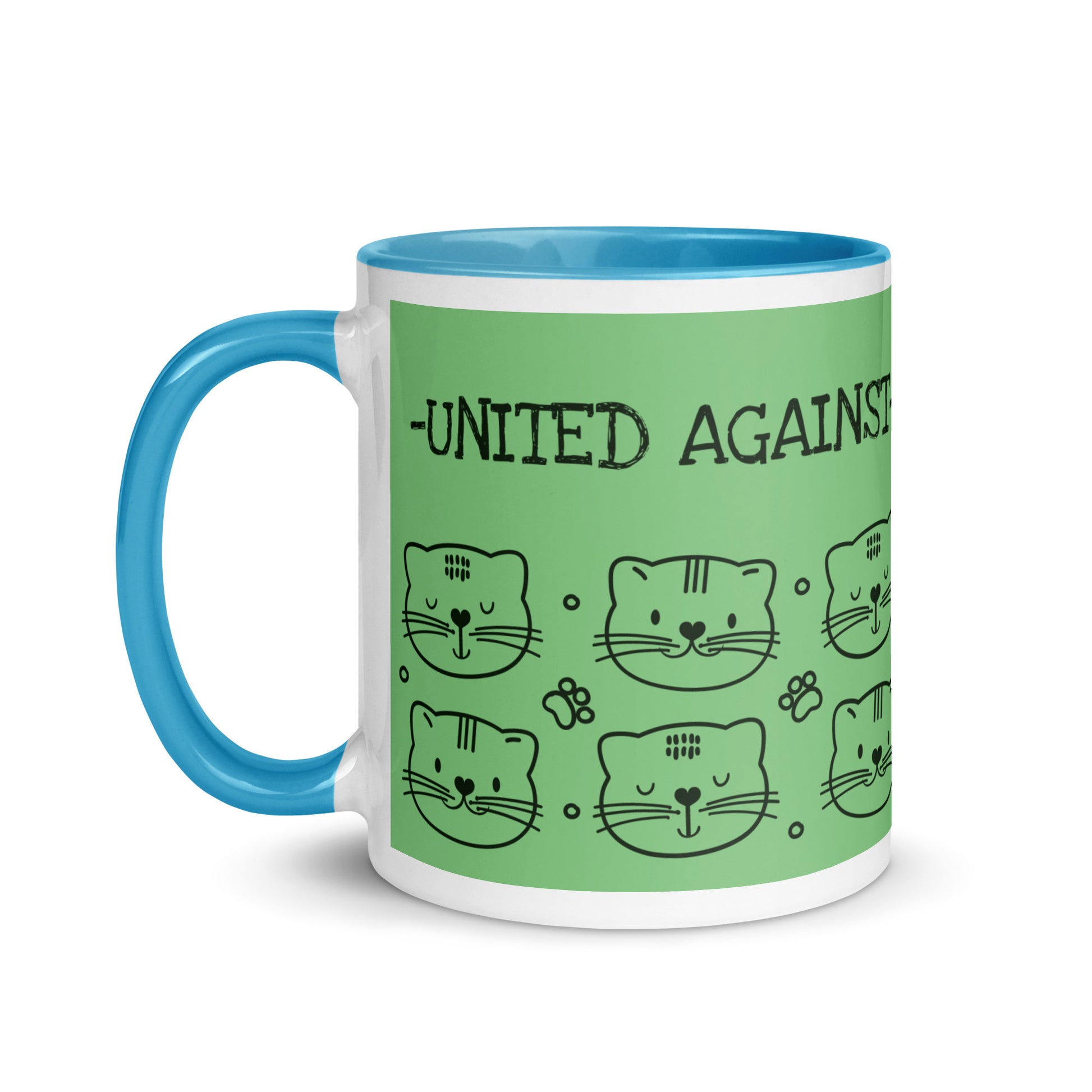 Cute Doodle Pet | Antisemitism | White Mug With Color Inside