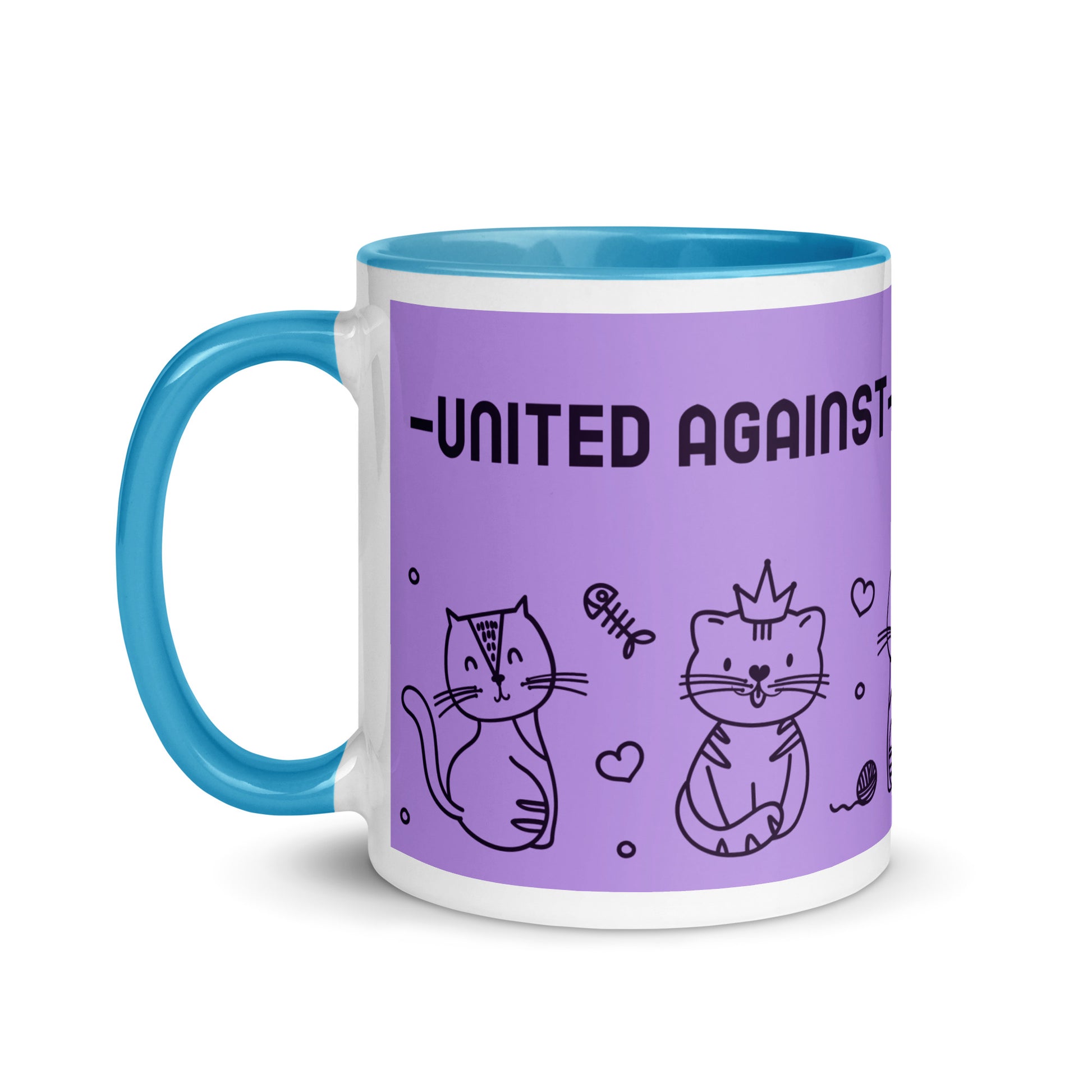 Cute Doodle Pet | Antisemitism | White Mug With Color Inside